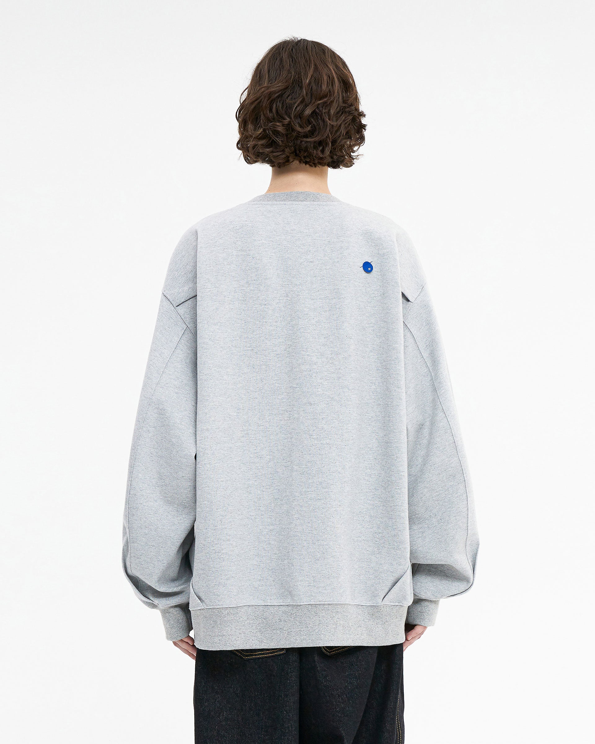 Ader Error - Verif logo sweatshirt (Grey) product image 4 | TRAB K-Fashion Australia