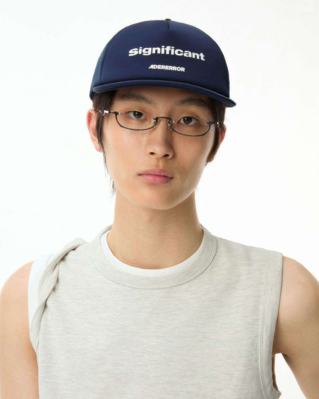 Ader Error - Sig; BL Tag Cap 06 (Navy) product image 6 | TRAB K-Fashion Australia