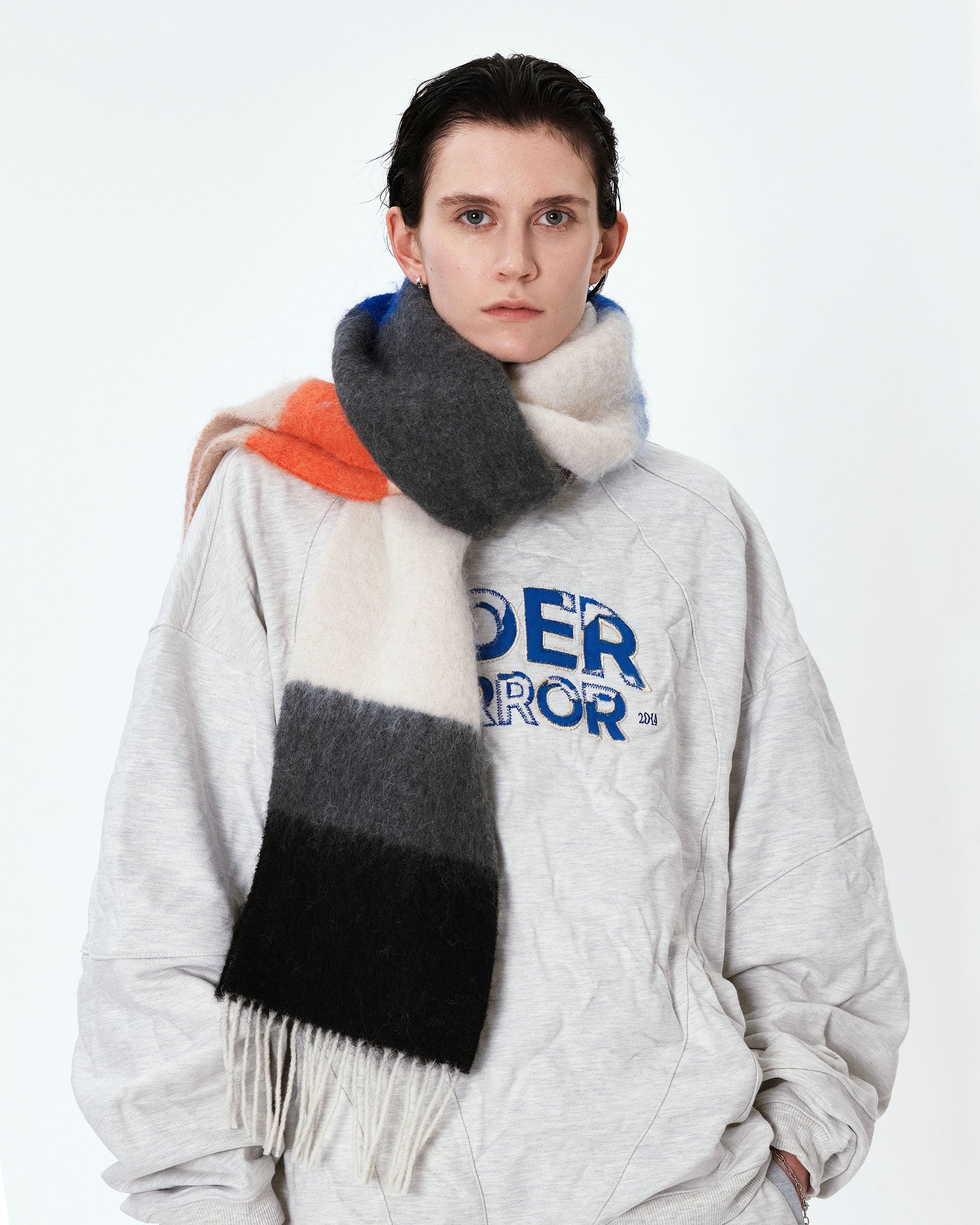 Ader Error - Edca logo sweatshirt (Oatmeal) product image 2 | TRAB K-Fashion Australia