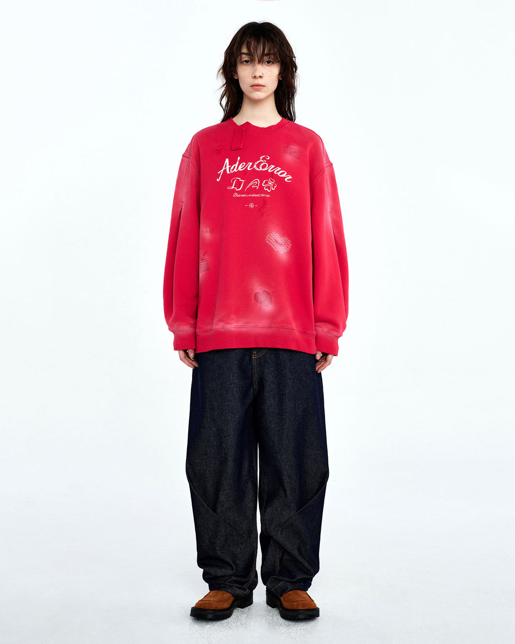 Ader Error - Sollec sweatshirt (Red) product image 3 | TRAB K-Fashion Australia