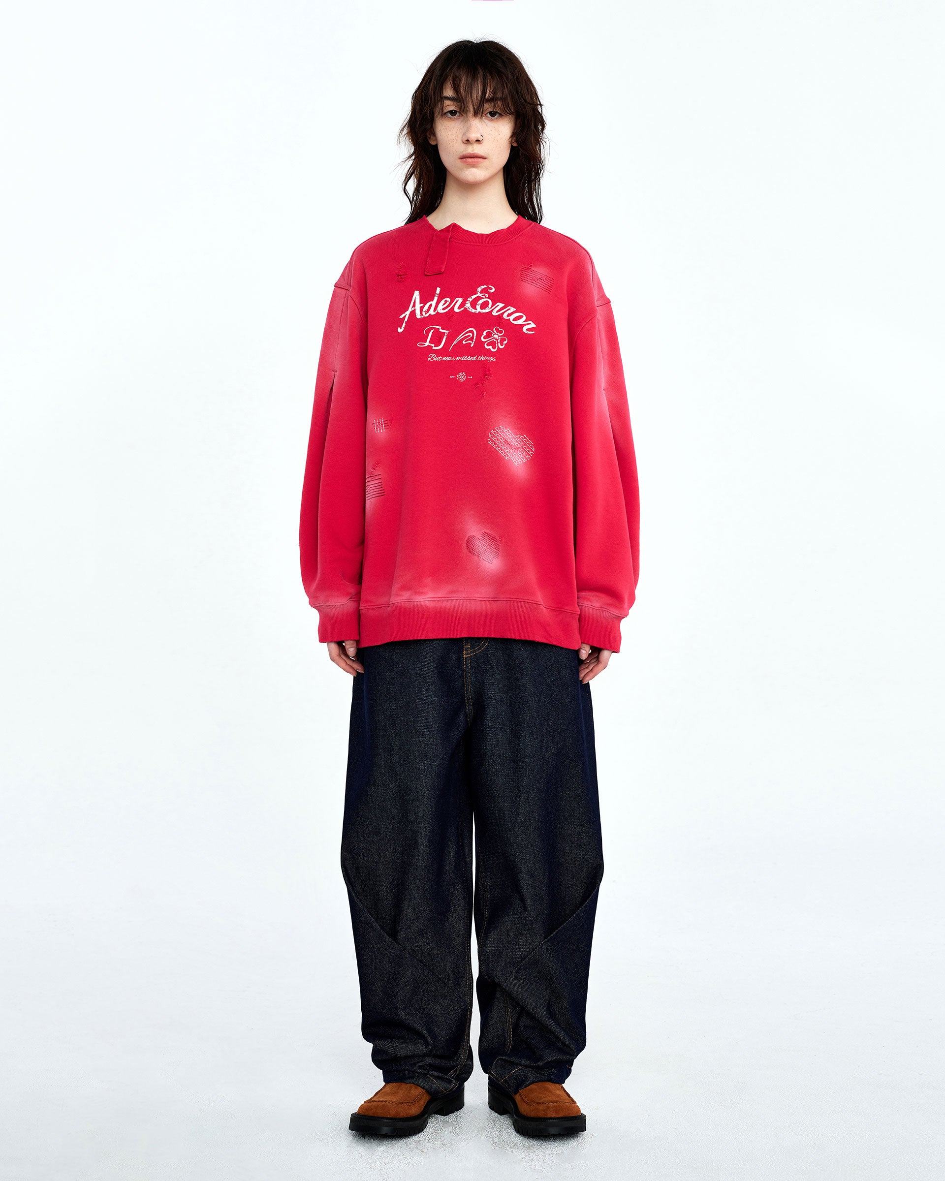 Ader Error - Sollec sweatshirt (Red) product image 3 | TRAB K-Fashion Australia