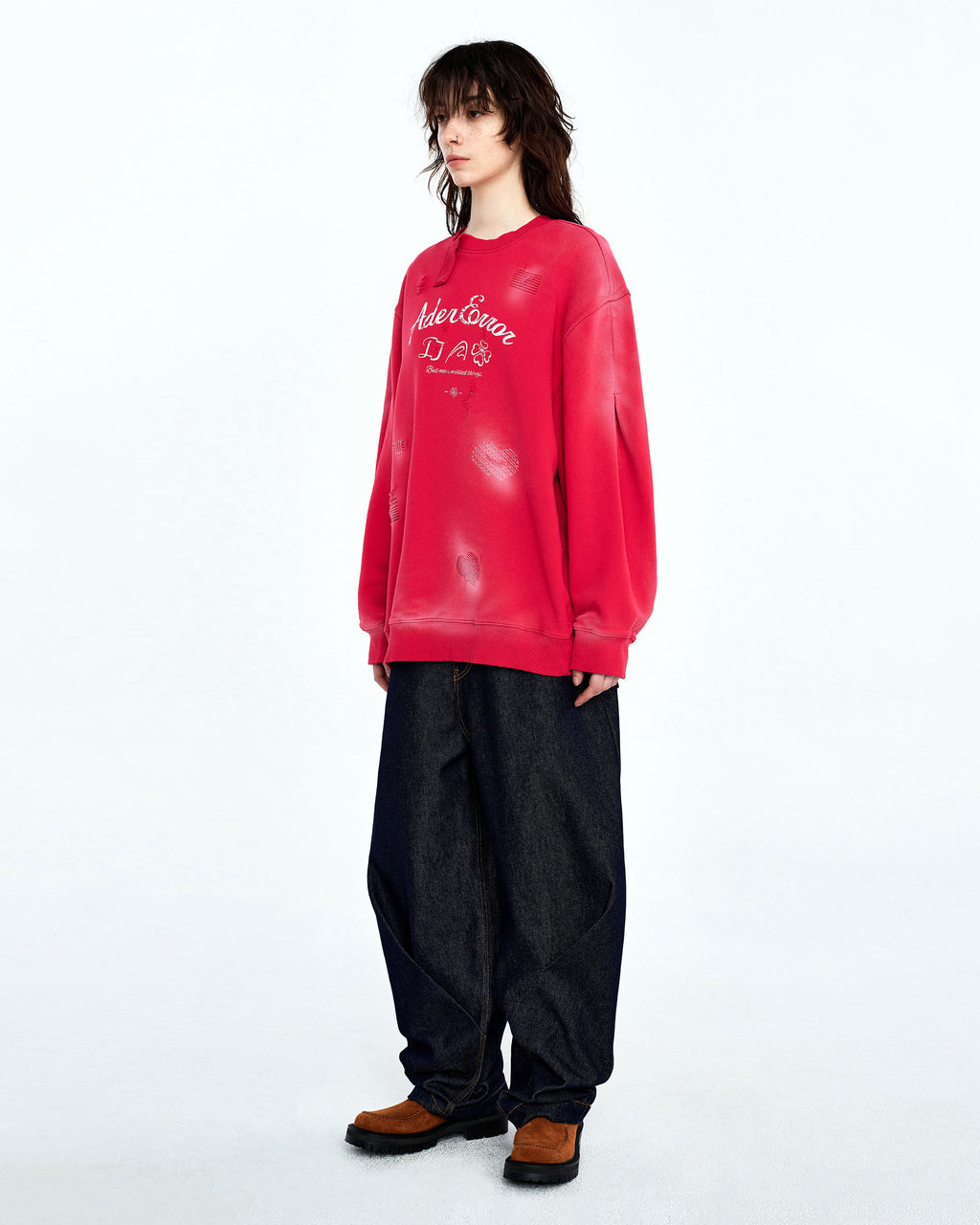 Ader Error - Sollec sweatshirt (Red) product image 4 | TRAB K-Fashion Australia