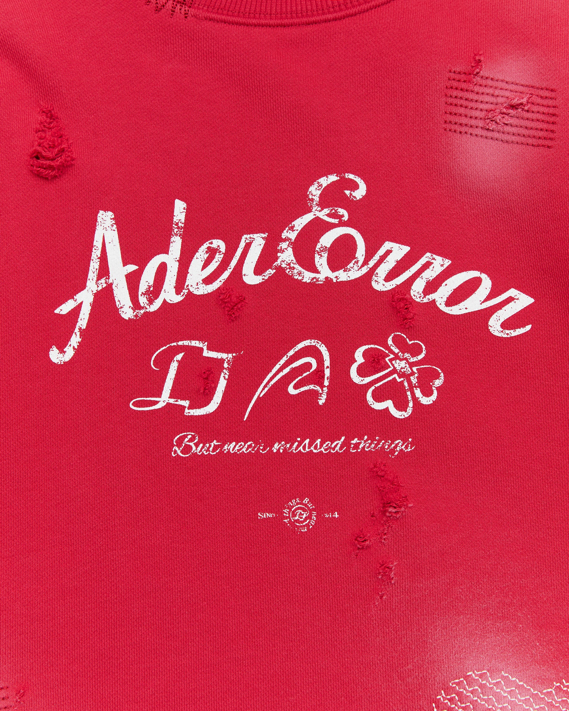 Ader Error - Sollec sweatshirt (Red) product image 7 | TRAB K-Fashion Australia