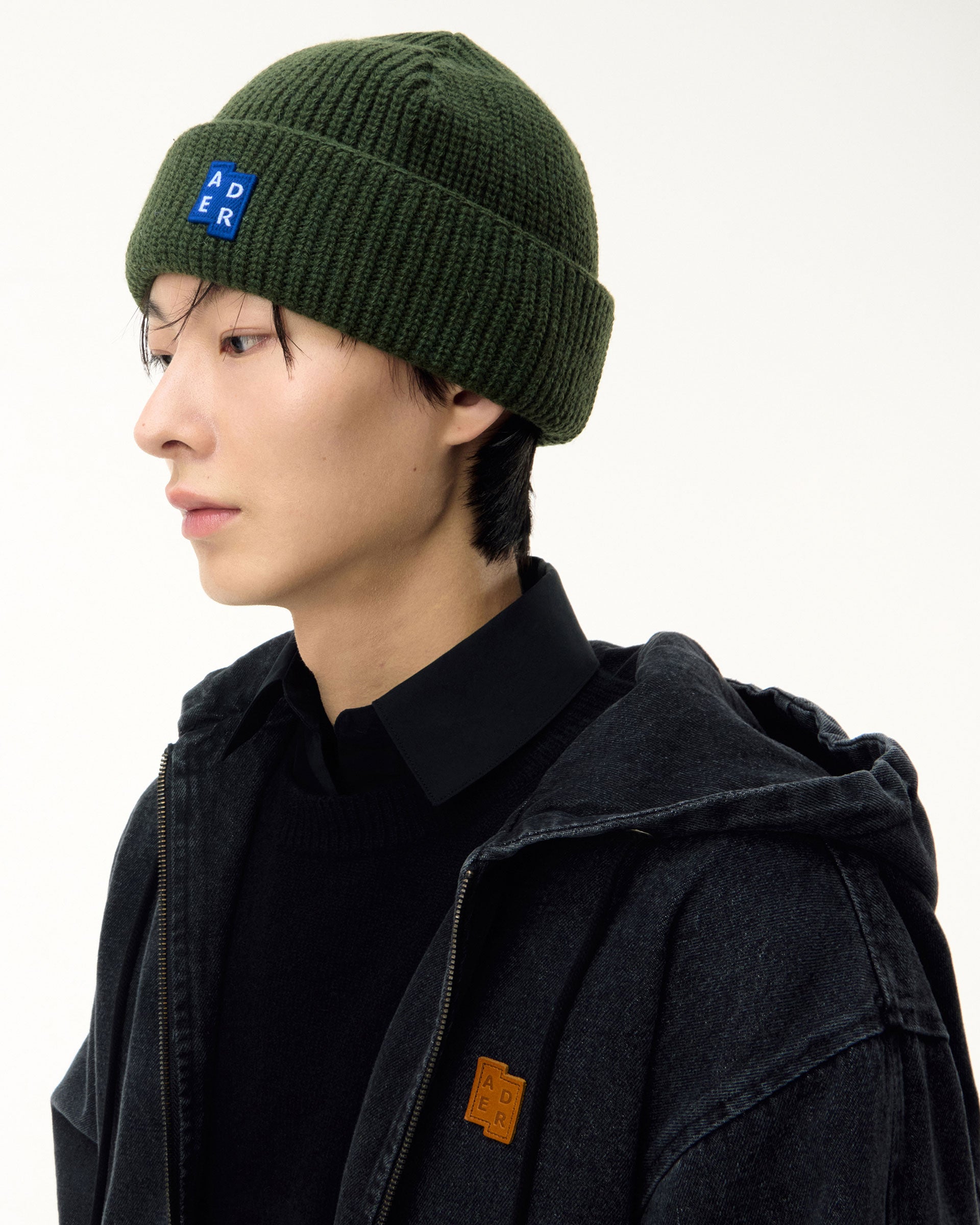Ader Error - Sig; BL Tag beanie 01 (Khaki) product image 4 | TRAB K-Fashion Australia