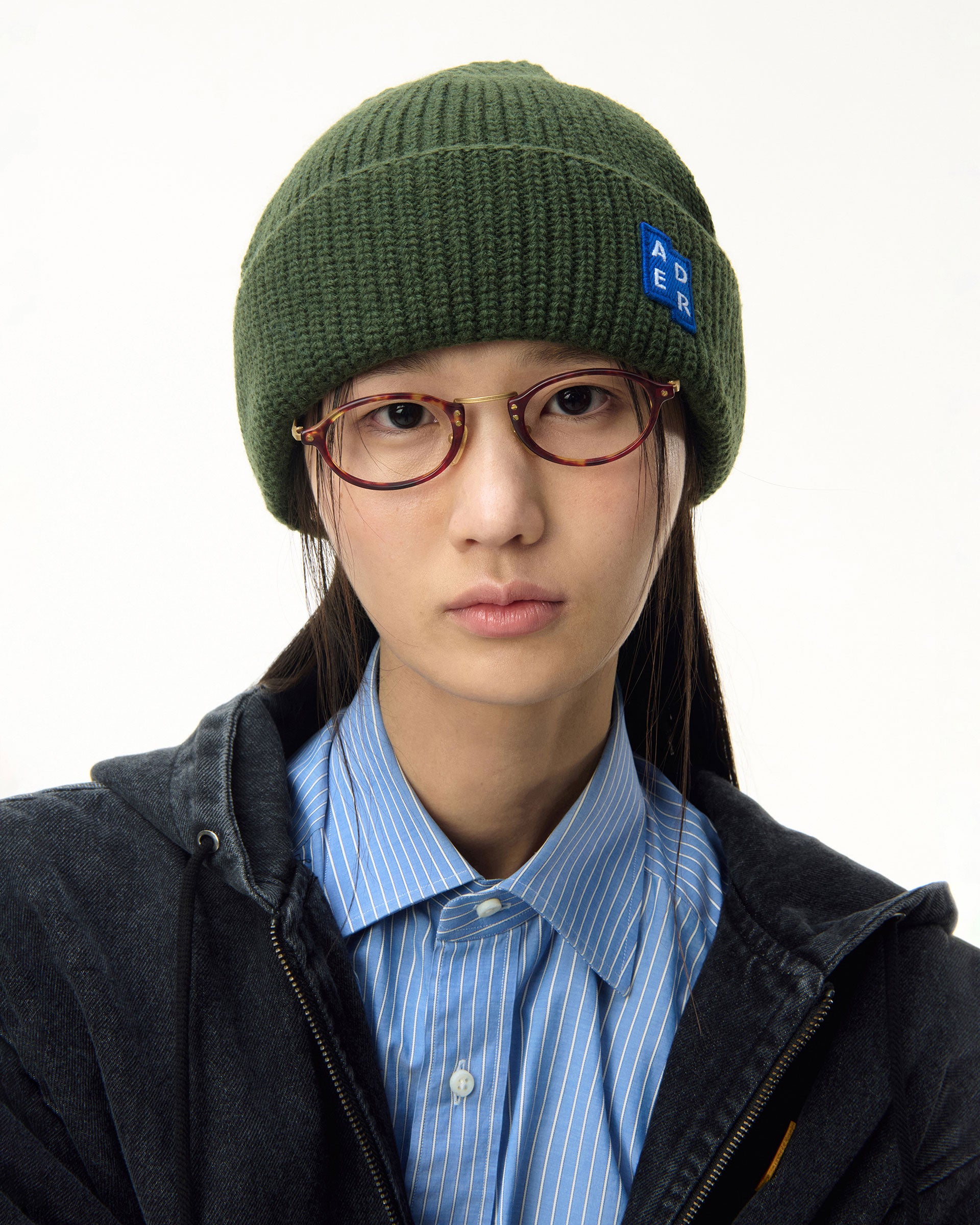 Ader Error - Sig; BL Tag beanie 01 (Khaki) product image 1 | TRAB K-Fashion Australia