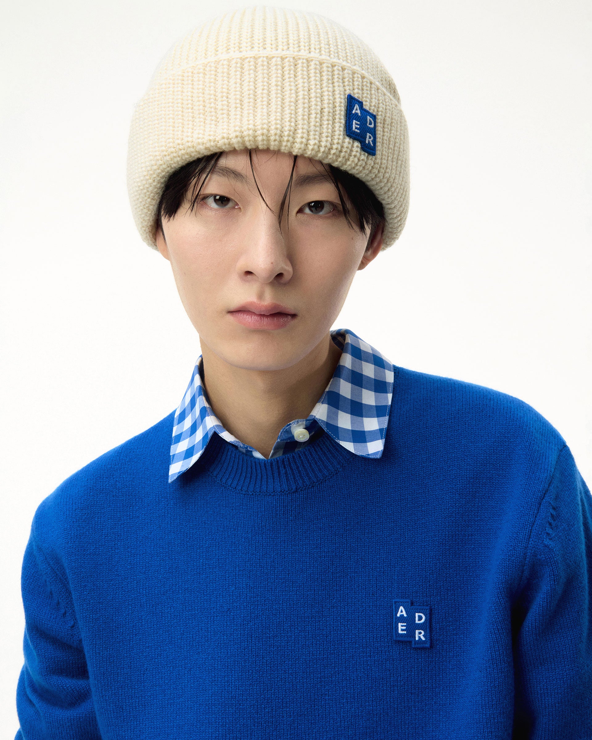 Ader Error - Sig; BL Tag beanie 01 (Off White) product image 4 | TRAB K-Fashion Australia