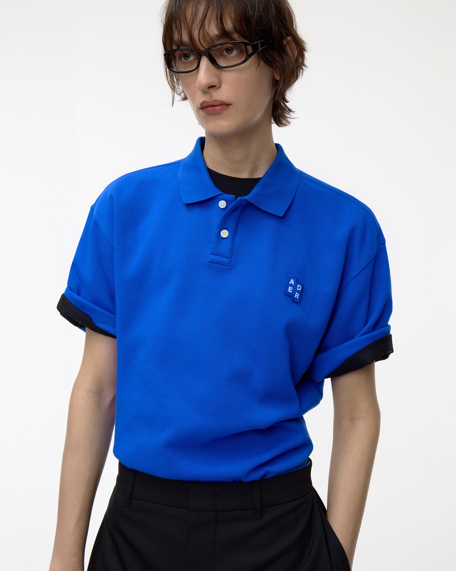 Ader Error - Sig; BL Tag polo t-shirt 01 (Z-Blue) product image 10 | TRAB K-Fashion Australia