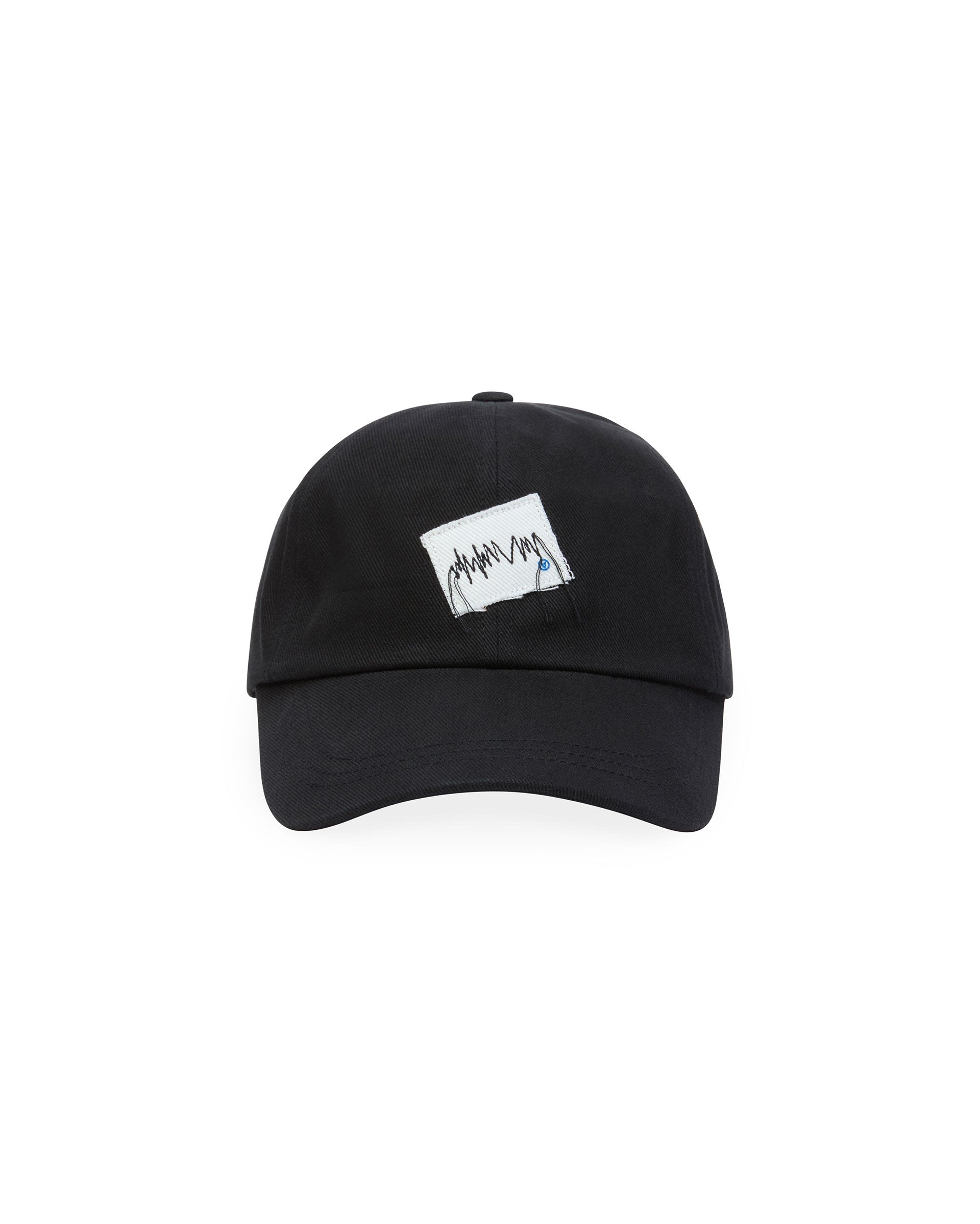 Ader Error - Zigzag Patch Cap (Noir) product image 1 | TRAB K-Fashion Australia