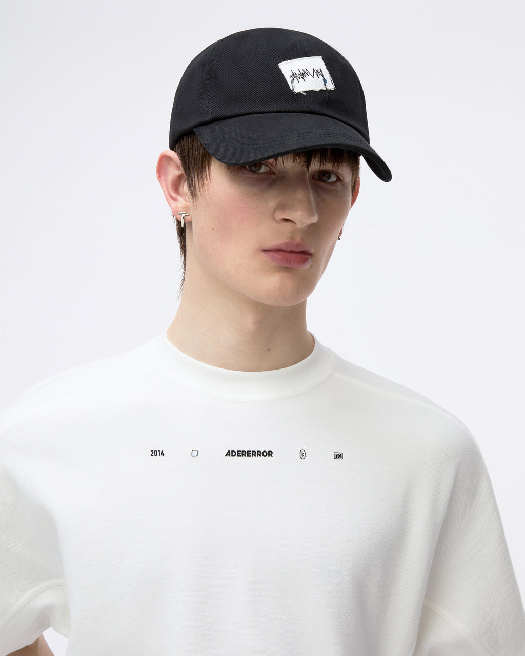 Ader Error - Zigzag Patch Cap (Noir) product image 5 | TRAB K-Fashion Australia
