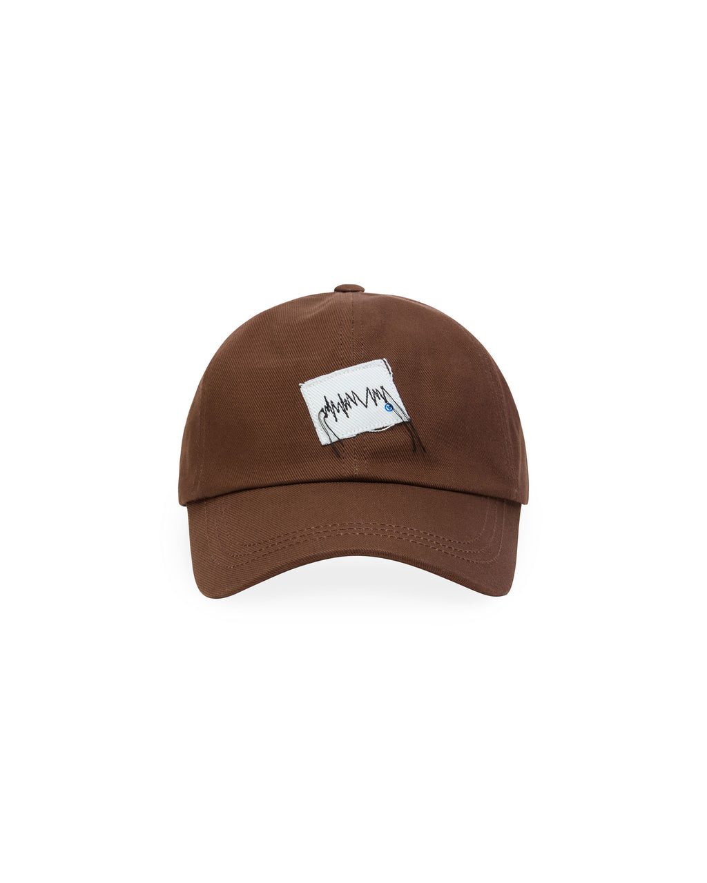 Ader Error - Zigzag Patch Cap (Brown) product image 1 | TRAB K-Fashion Australia