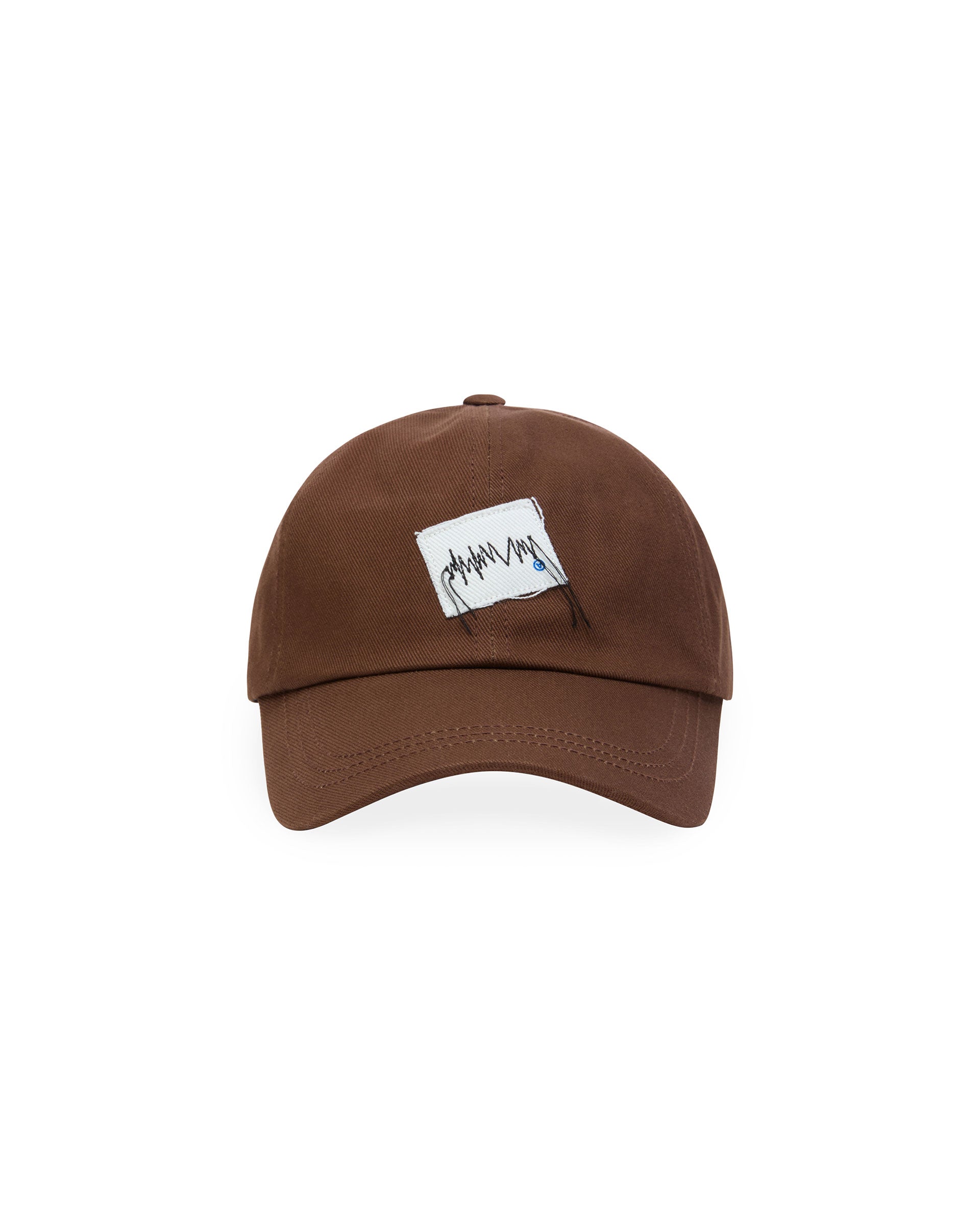 Ader Error - Zigzag Patch Cap (Brown) product image 1 | TRAB K-Fashion Australia