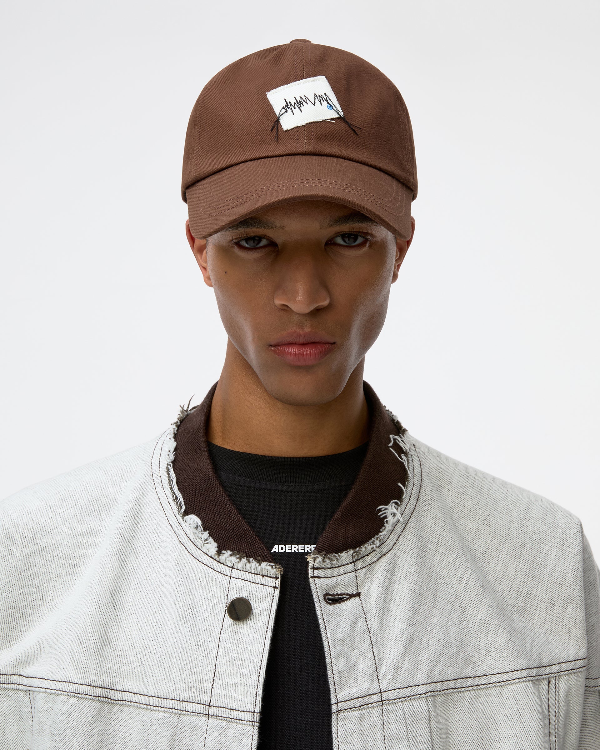 Ader Error - Zigzag Patch Cap (Brown) product image 5 | TRAB K-Fashion Australia