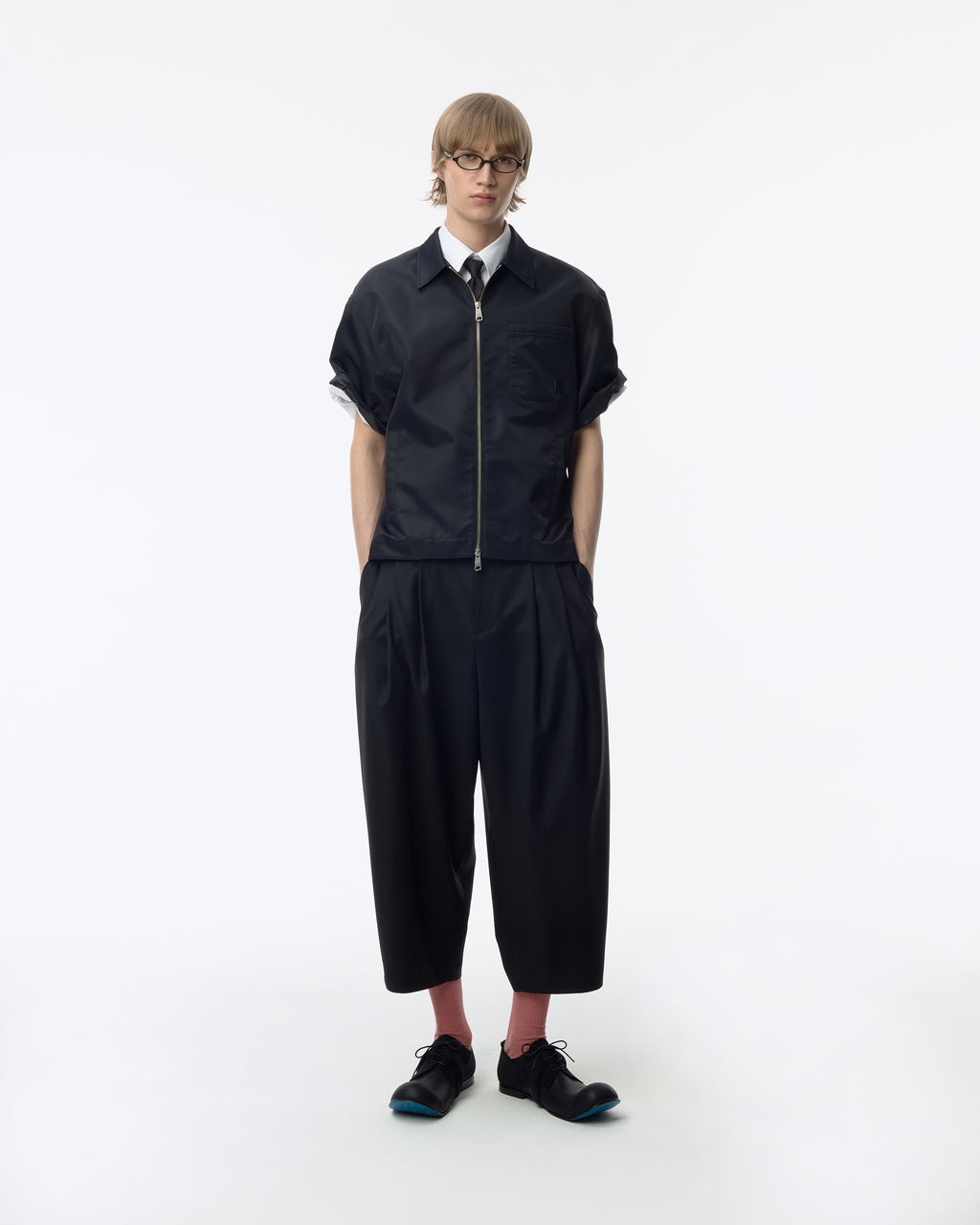 Ader Error - Sig; BK Tag half sleeve shirt 02 (Noir) product image 10 | TRAB K-Fashion Australia