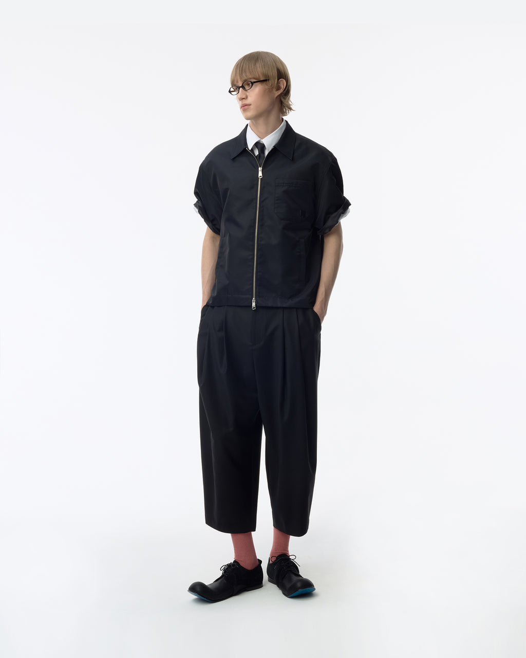 Ader Error - Sig; BK Tag half sleeve shirt 02 (Noir) product image 11 | TRAB K-Fashion Australia