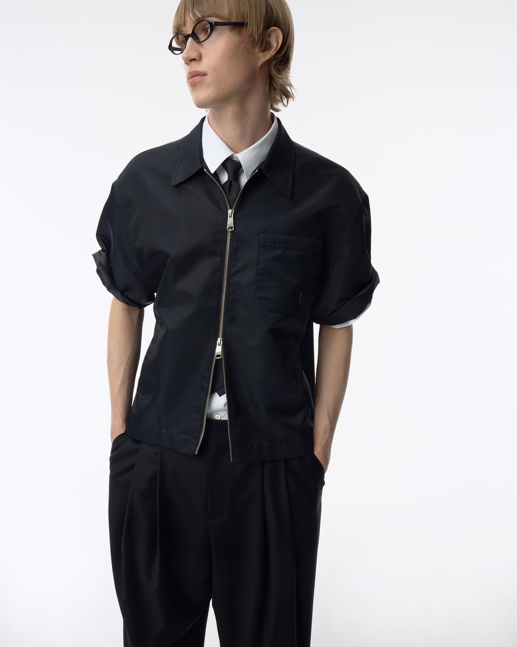 Ader Error - Sig; BK Tag half sleeve shirt 02 (Noir) product image 13 | TRAB K-Fashion Australia