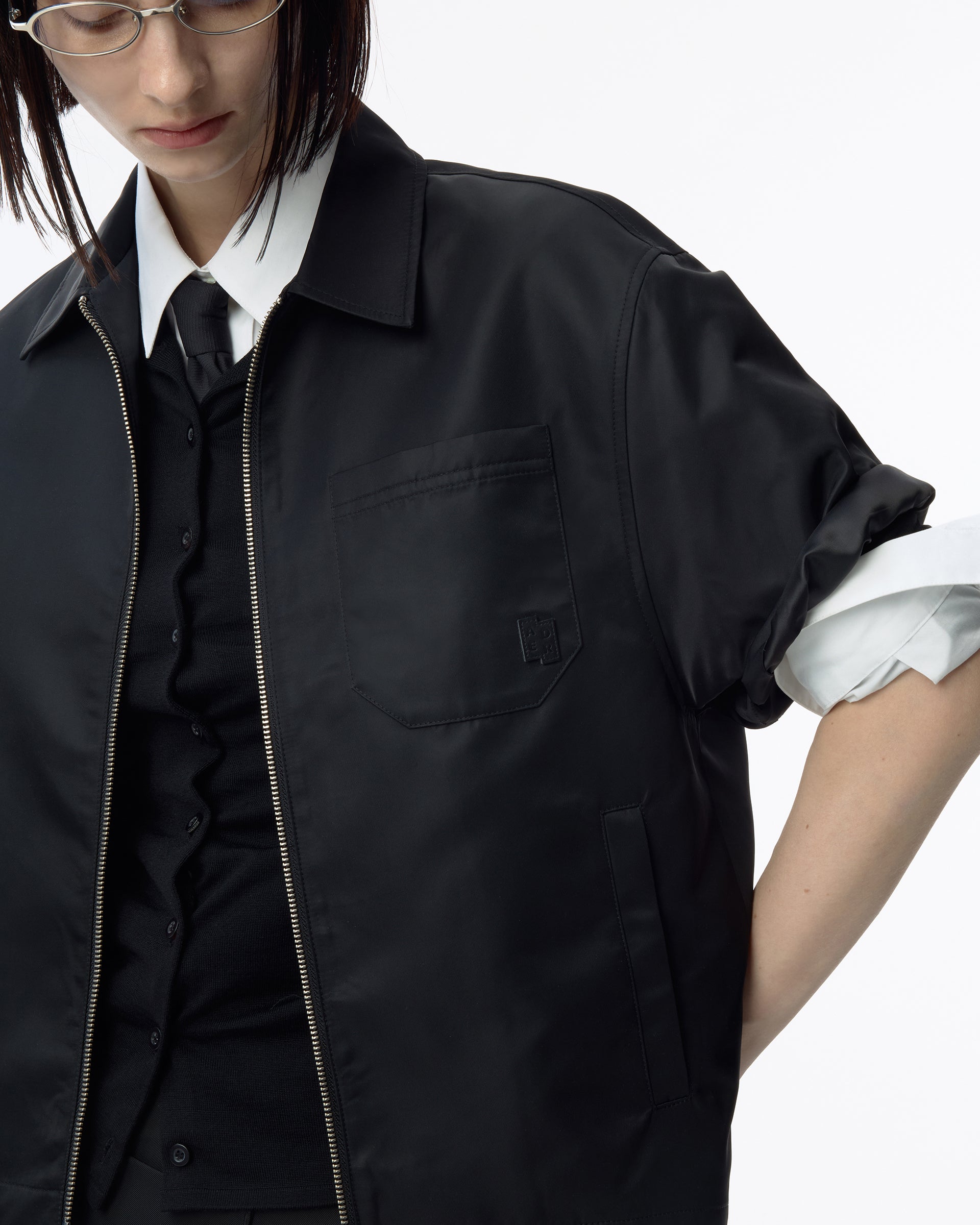 Ader Error - Sig; BK Tag half sleeve shirt 02 (Noir) product image 5 | TRAB K-Fashion Australia