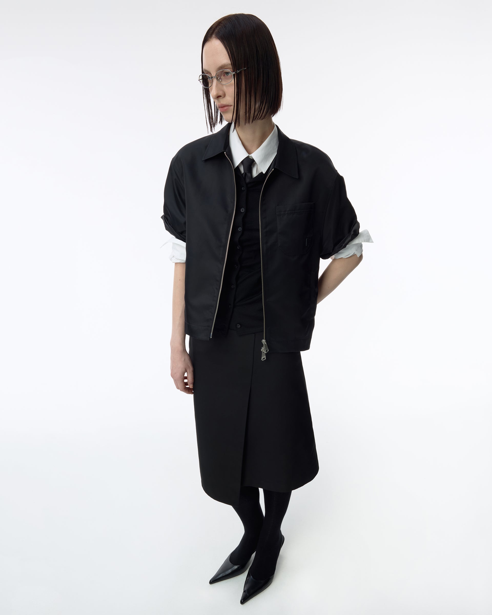 Ader Error - Sig; BK Tag half sleeve shirt 02 (Noir) product image 6 | TRAB K-Fashion Australia