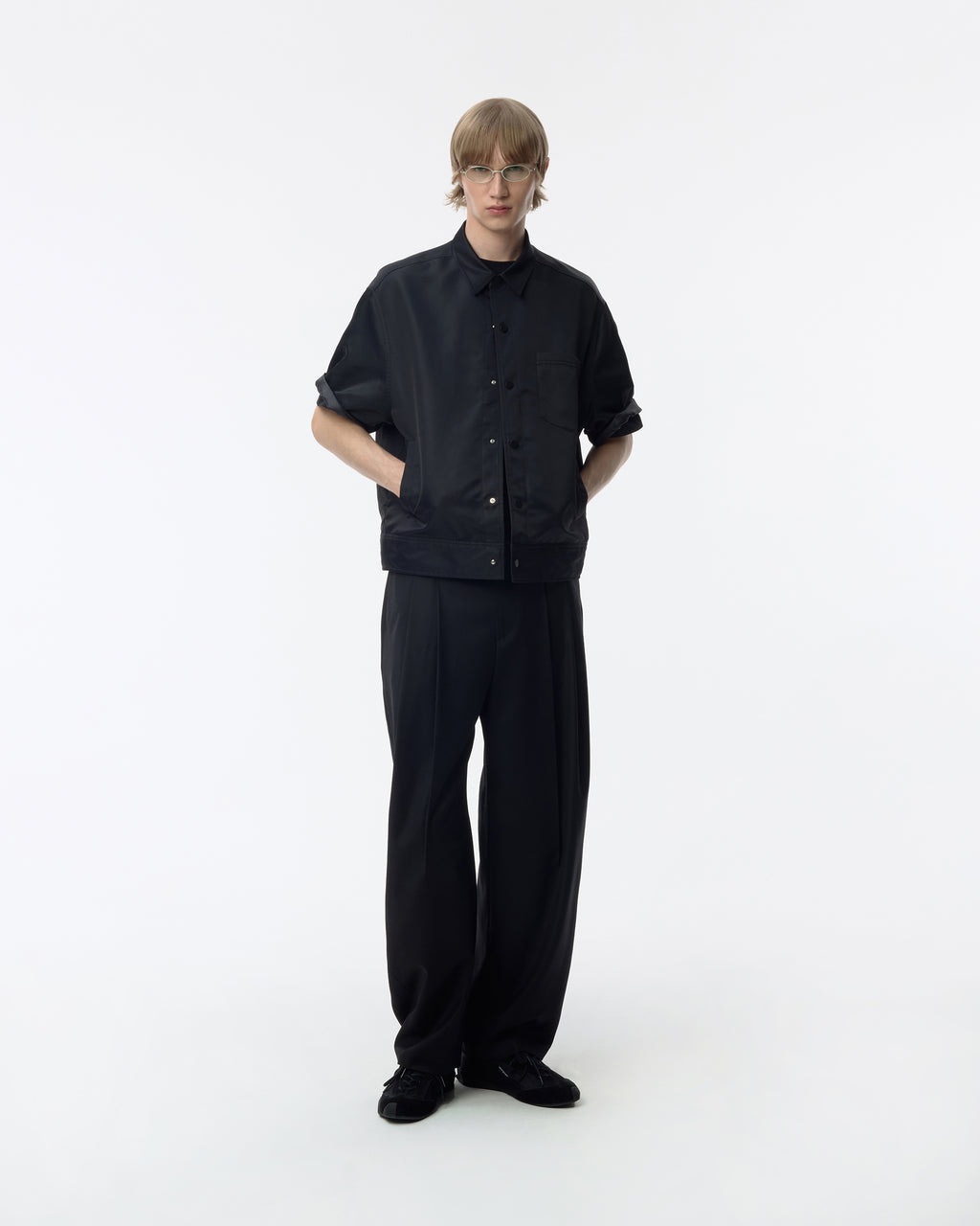 Ader Error - Sig; BK Tag half sleeve shirt 01 (Noir) product image 10 | TRAB K-Fashion Australia