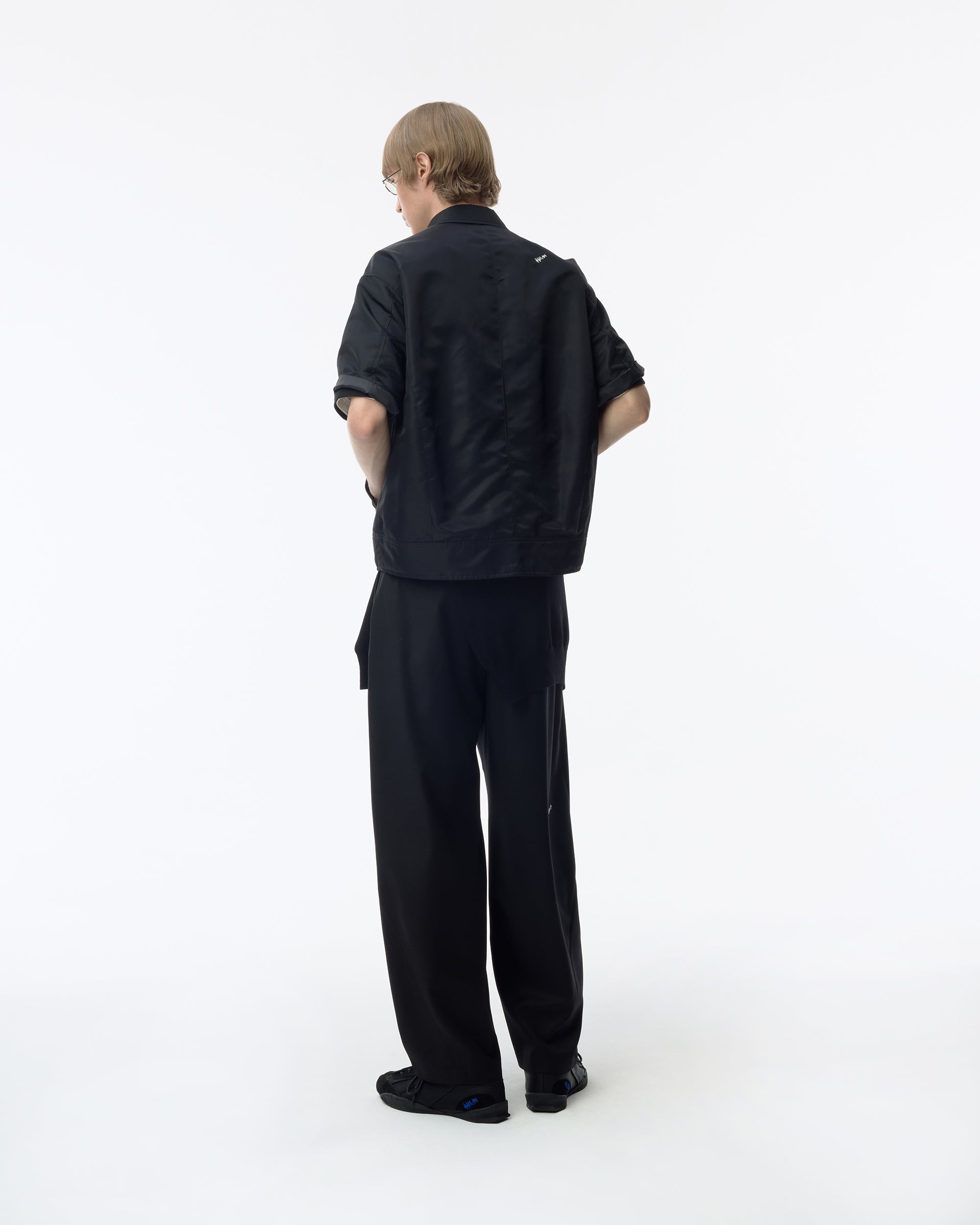 Ader Error - Sig; BK Tag half sleeve shirt 01 (Noir) product image 3 | TRAB K-Fashion Australia