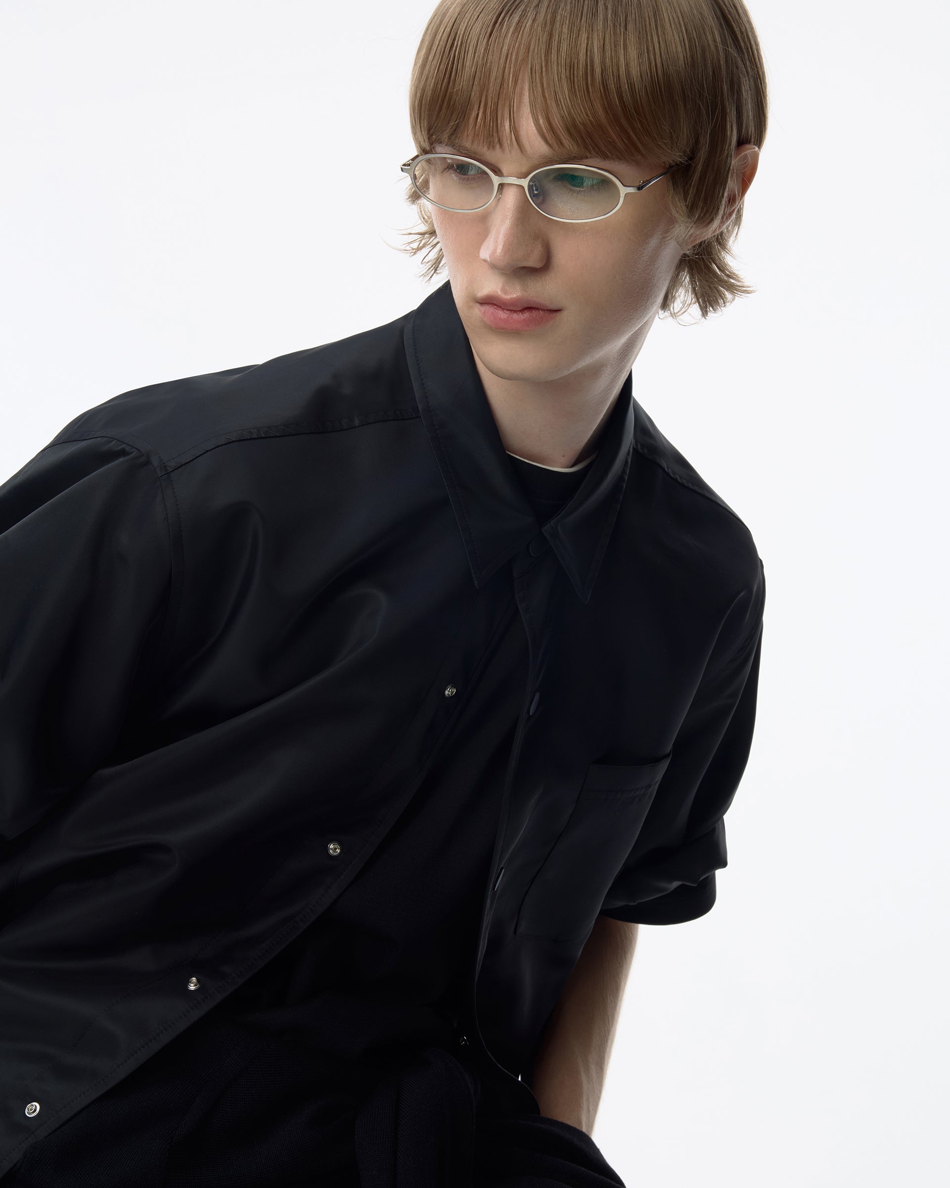Ader Error - Sig; BK Tag half sleeve shirt 01 (Noir) product image 4 | TRAB K-Fashion Australia