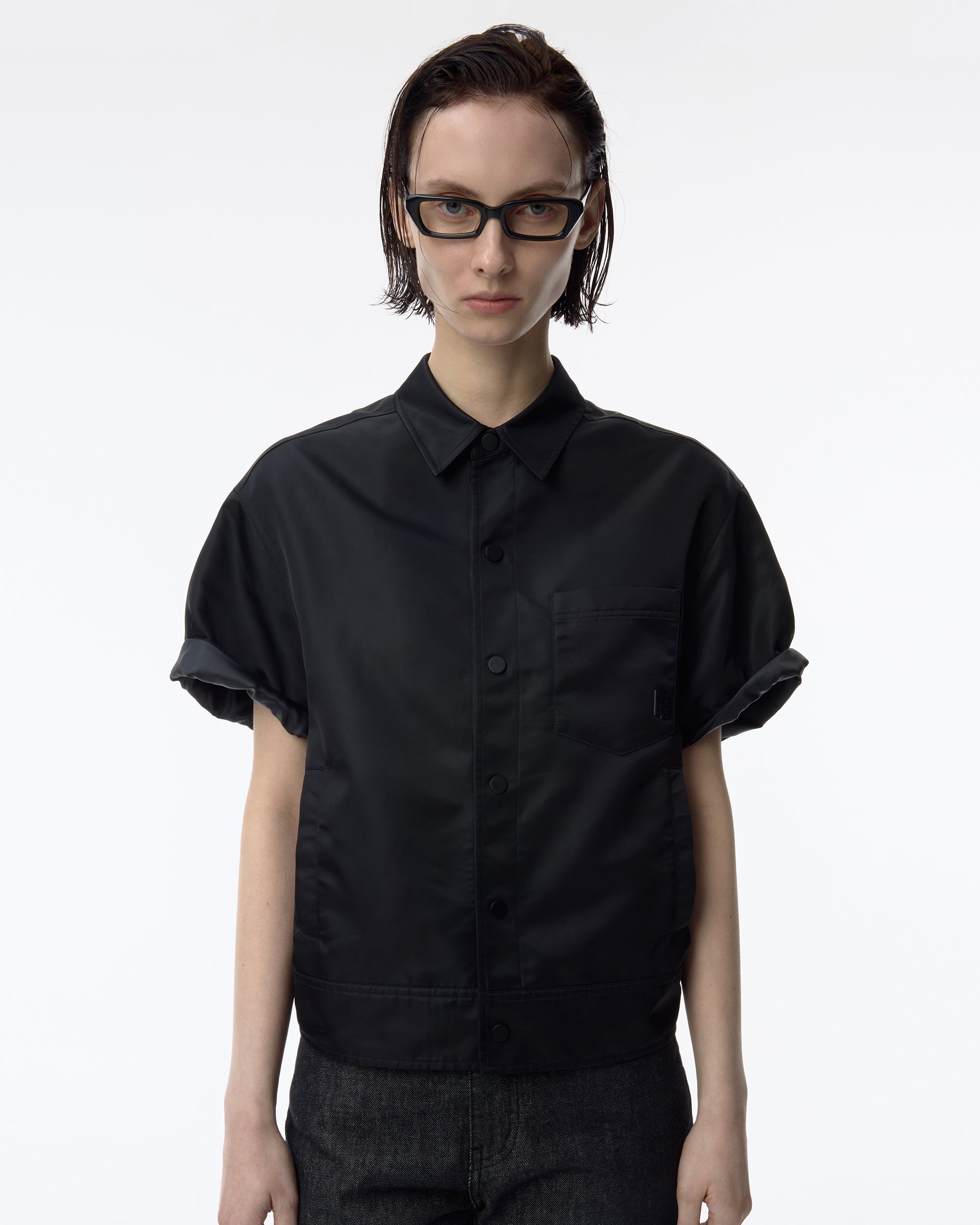 Ader Error - Sig; BK Tag half sleeve shirt 01 (Noir) product image 3 | TRAB K-Fashion Australia