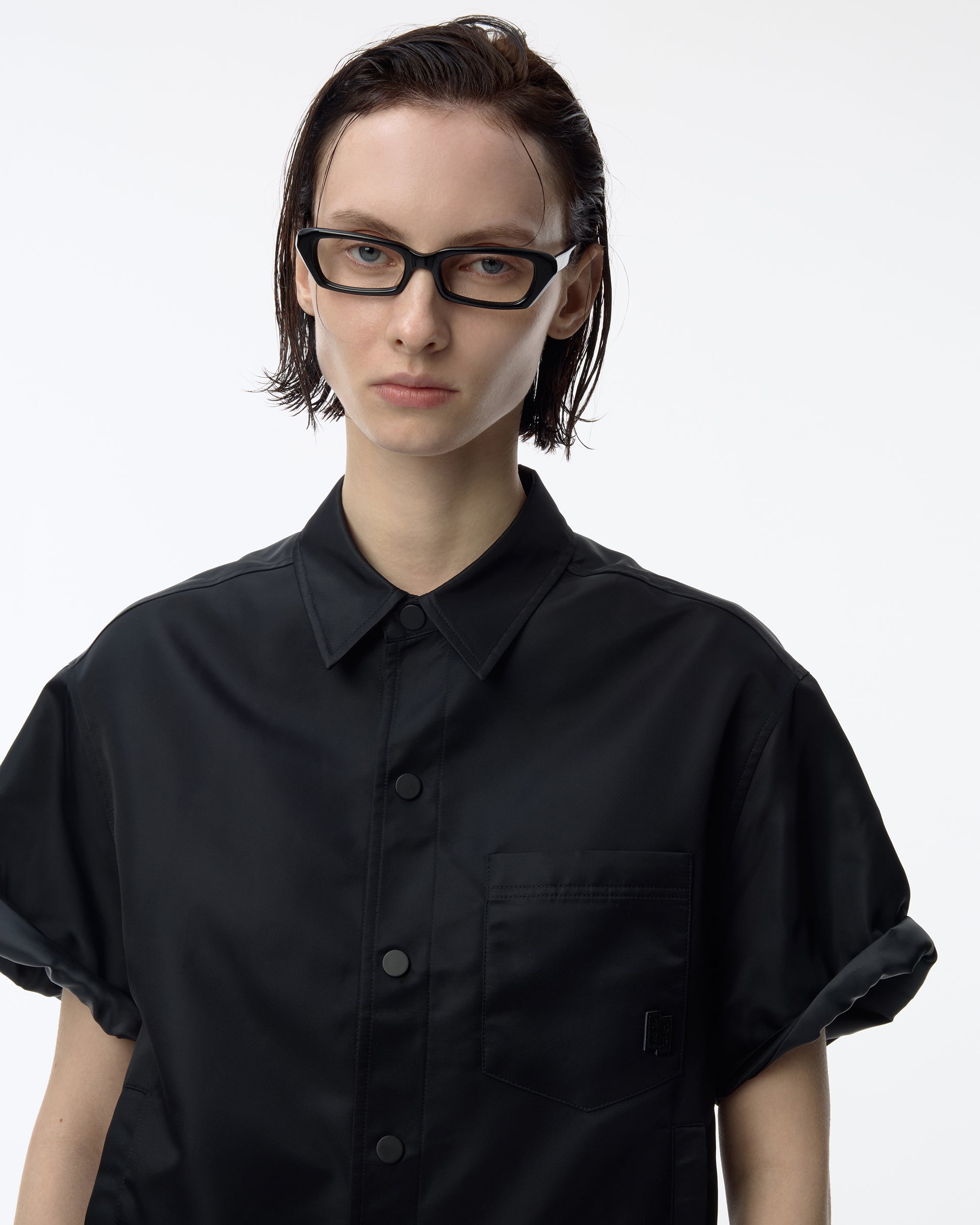 Ader Error - Sig; BK Tag half sleeve shirt 01 (Noir) product image 5 | TRAB K-Fashion Australia