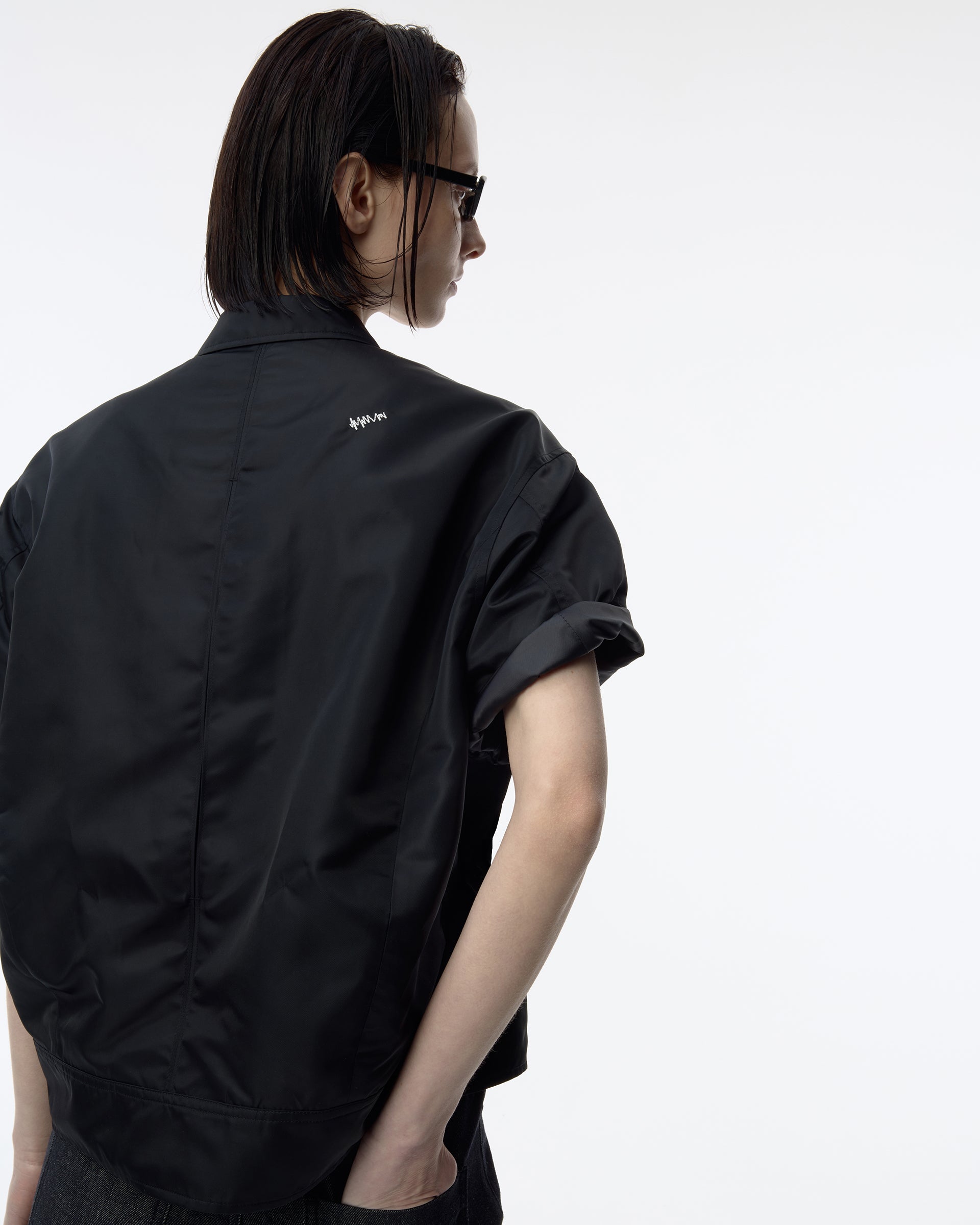 Ader Error - Sig; BK Tag half sleeve shirt 01 (Noir) product image 6 | TRAB K-Fashion Australia