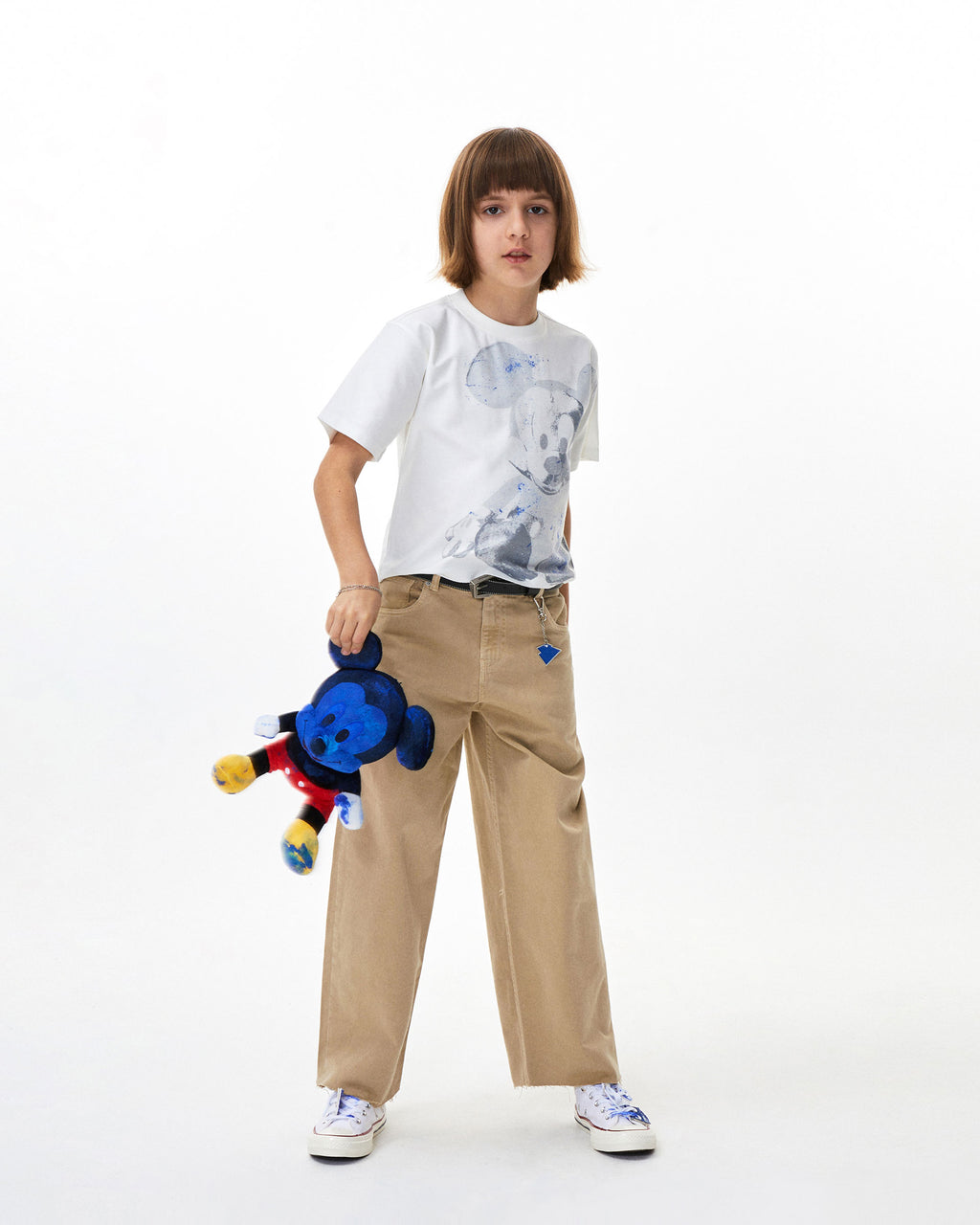Ader Error - Mickey Mouse t-shirt 01​(Kids) (Off White) product image 1 | TRAB K-Fashion Australia