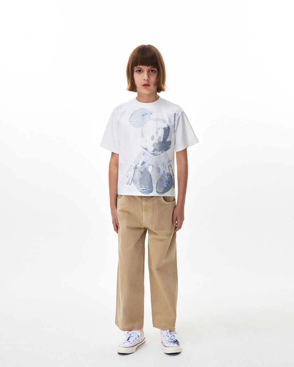 Ader Error - Mickey Mouse t-shirt 01​(Kids) (Off White) product image 3 | TRAB K-Fashion Australia