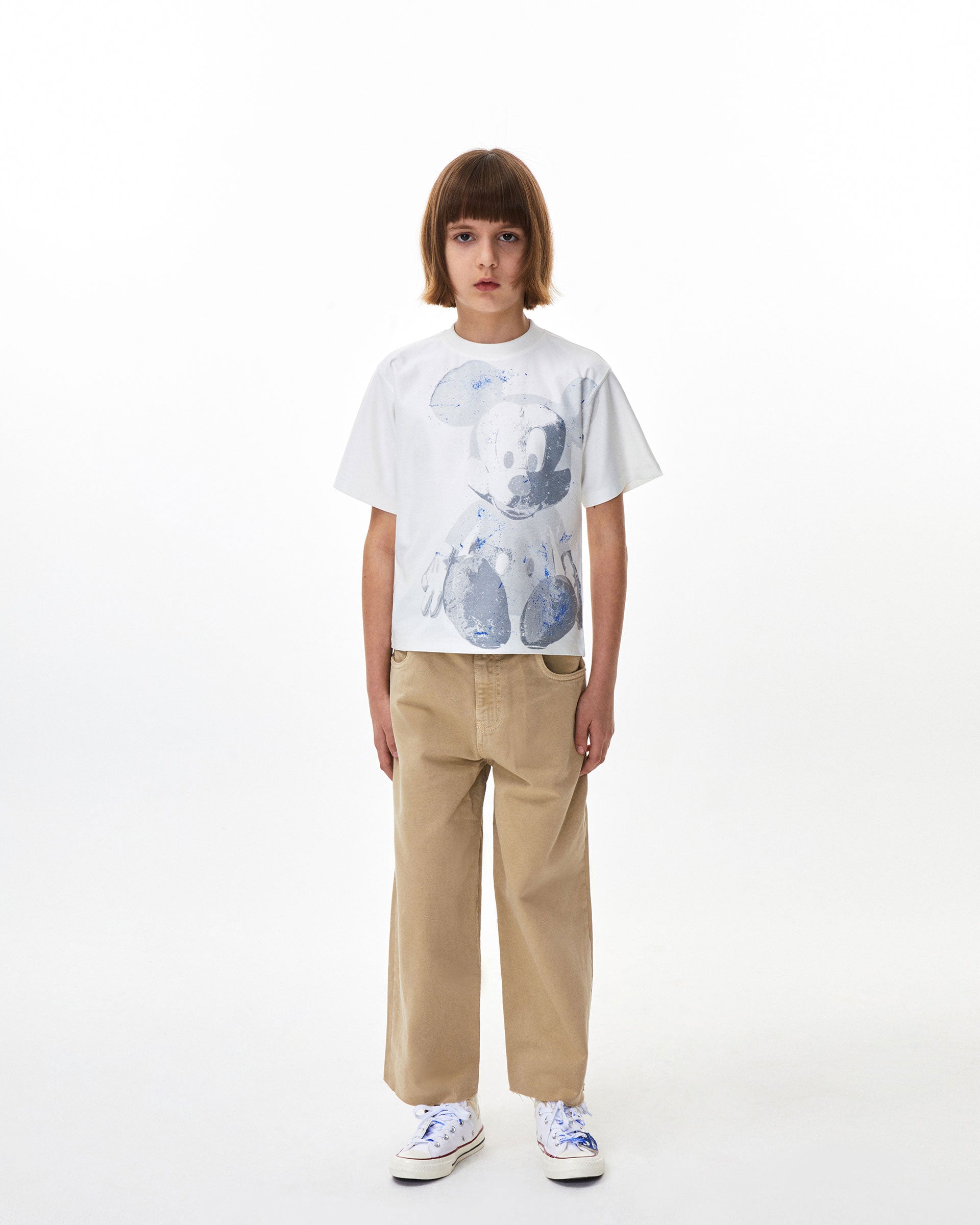 Ader Error - Mickey Mouse t-shirt 01​(Kids) (Off White) product image 3 | TRAB K-Fashion Australia