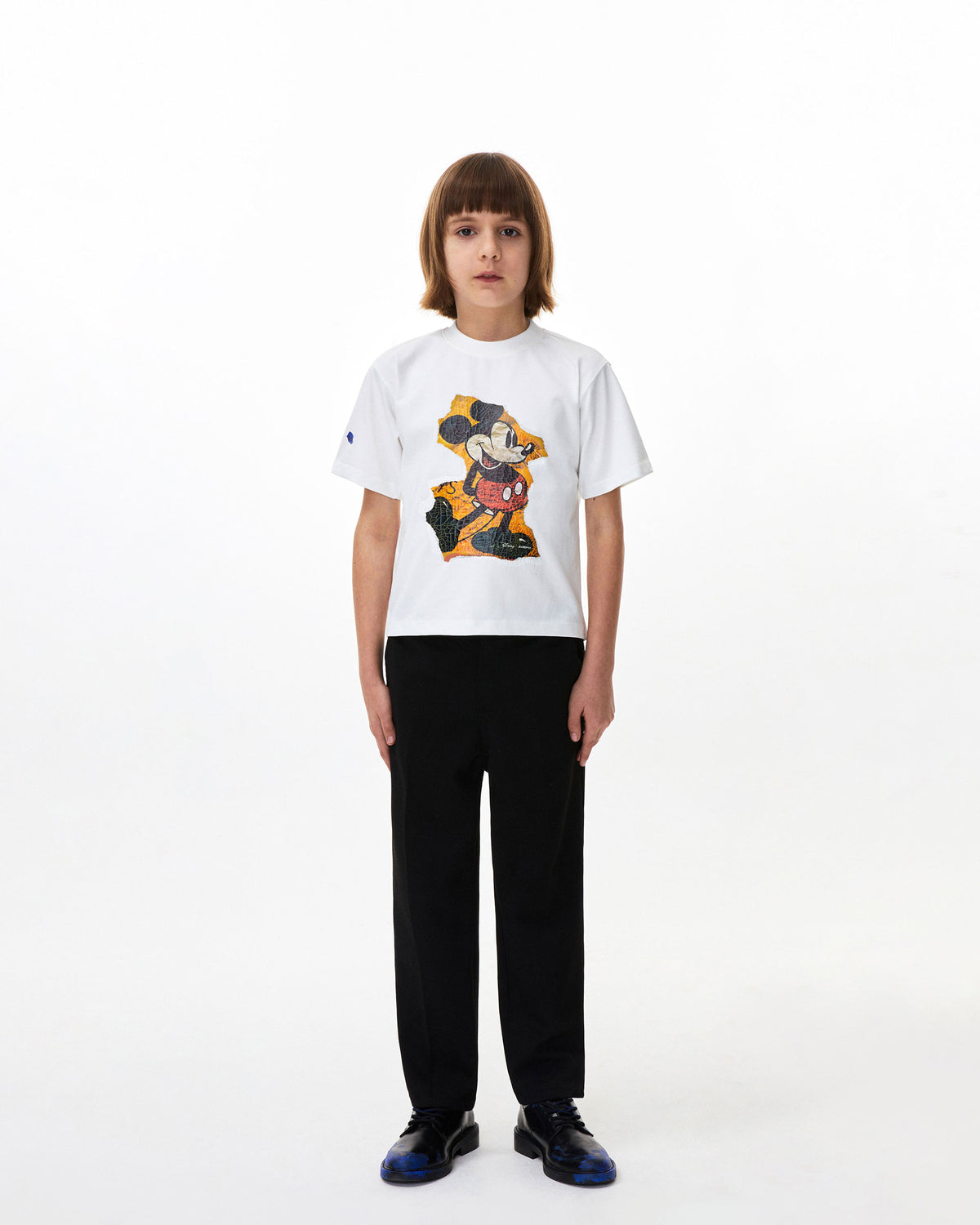 Ader Error - Mickey Mouse T-shirt 02​(Kids) (Off White) product image 3 | TRAB K-Fashion Australia