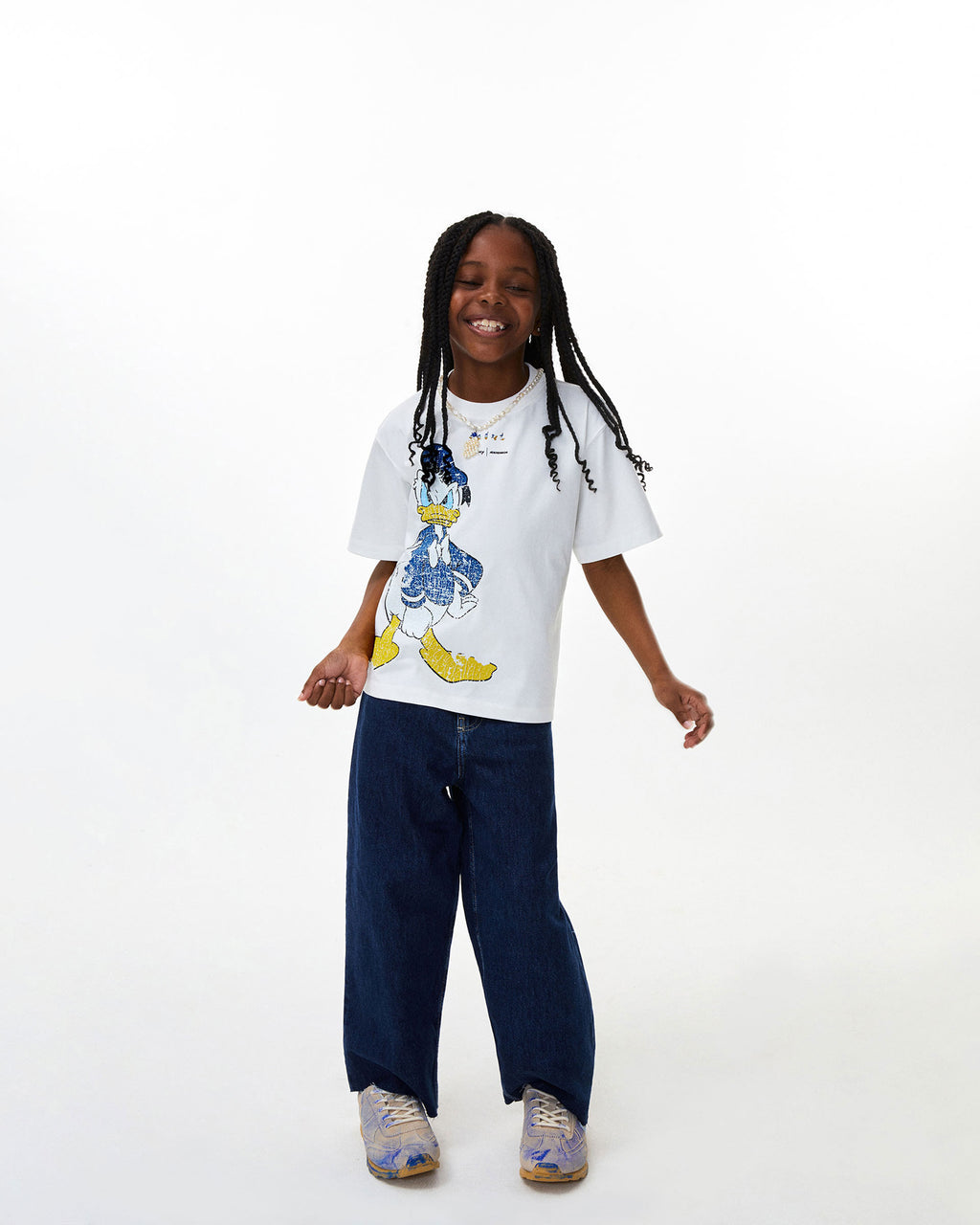 Ader Error - Donald Duck t-shirt 01​(Kids) (Off White) product image 1 | TRAB K-Fashion Australia