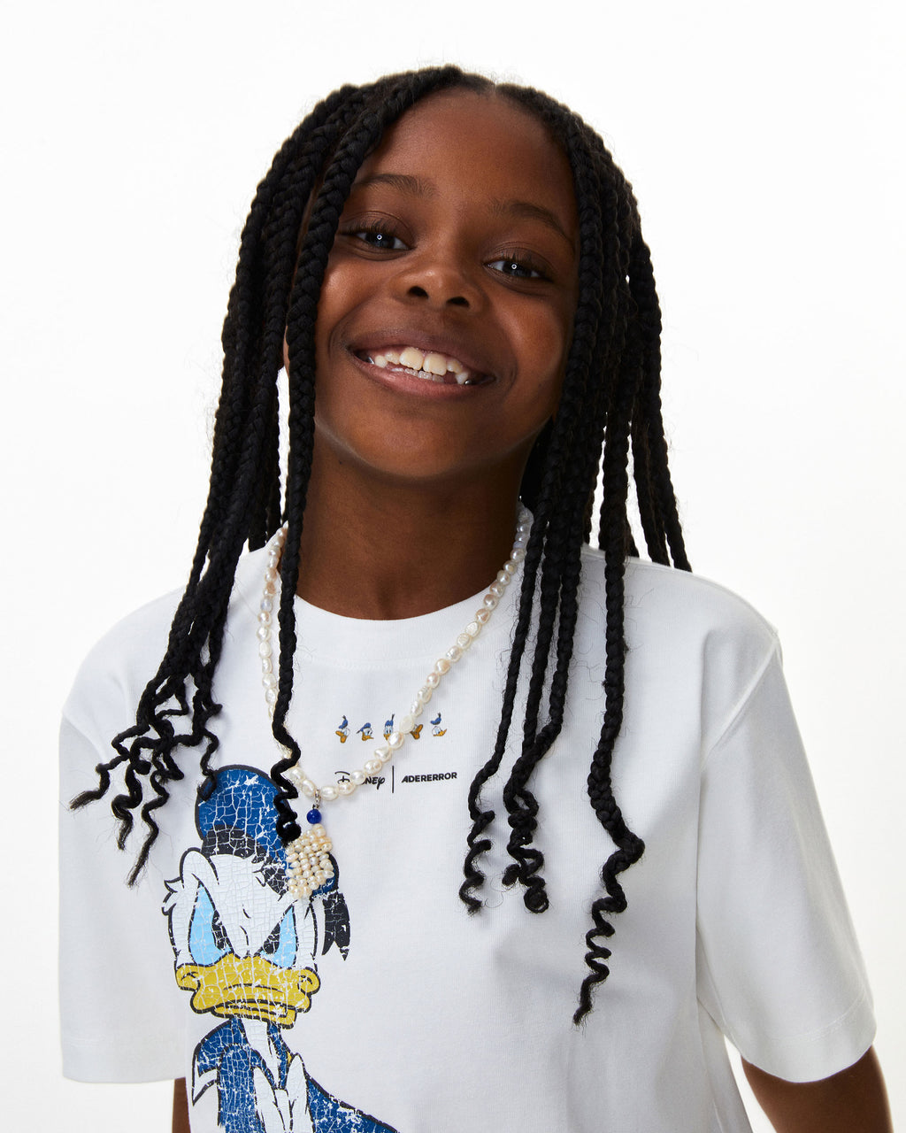 Ader Error - Donald Duck t-shirt 01​(Kids) (Off White) product image 2 | TRAB K-Fashion Australia