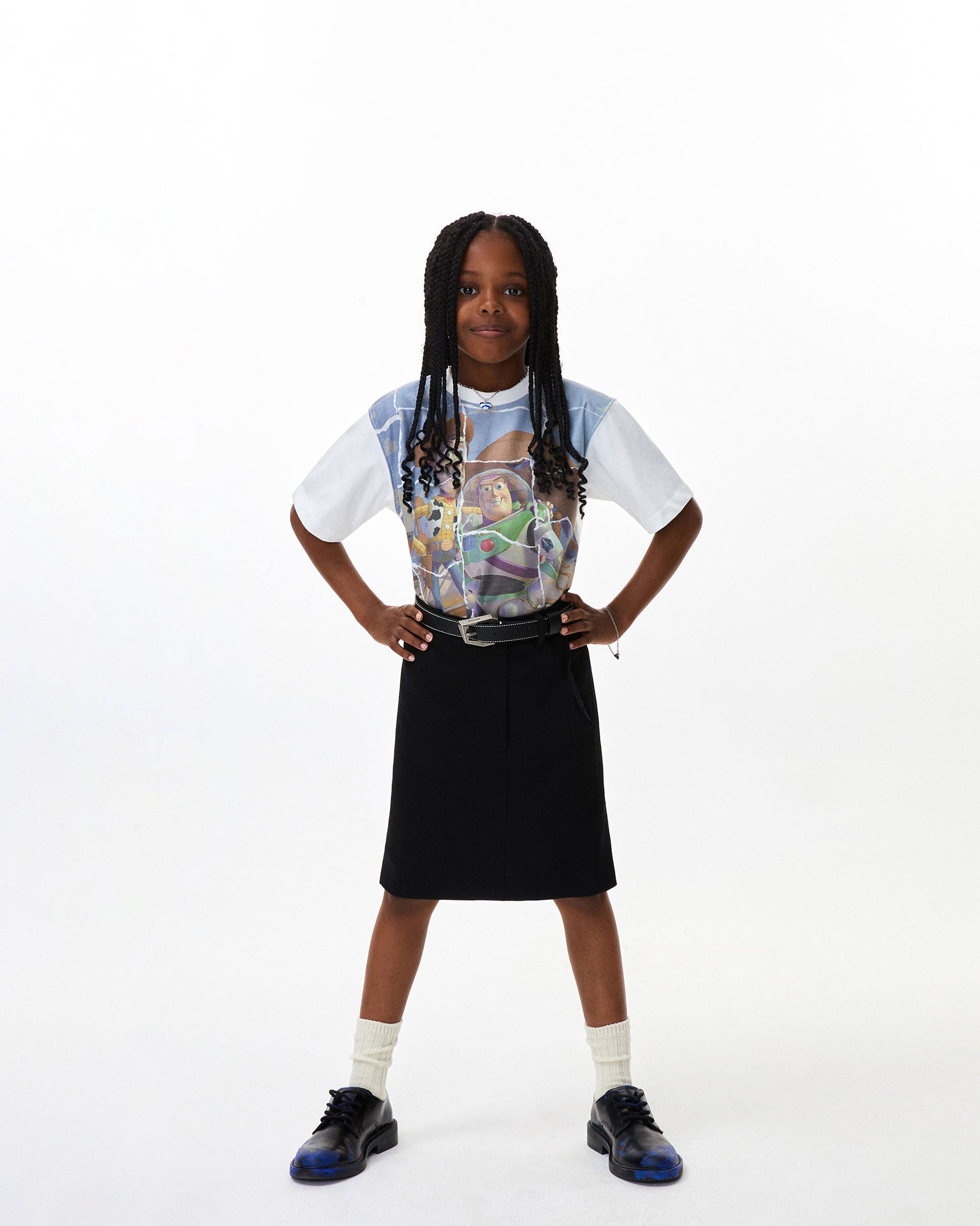 Ader Error - Woody & Buzz t-shirt 02(Kids) (Off White) product image 1 | TRAB K-Fashion Australia