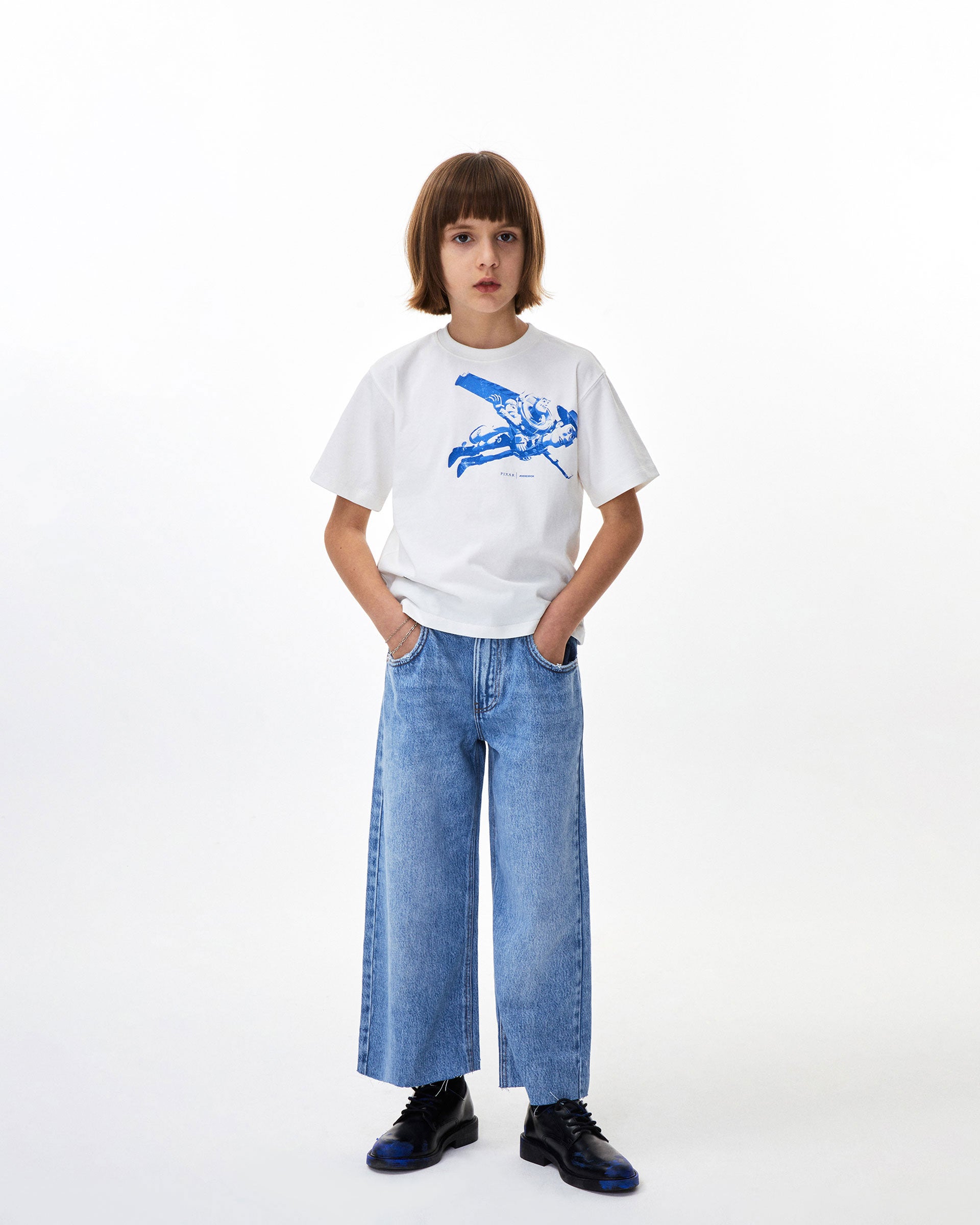 Ader Error - Woody & Buzz t-shirt 01(Kids) (Off White) product image 1 | TRAB K-Fashion Australia