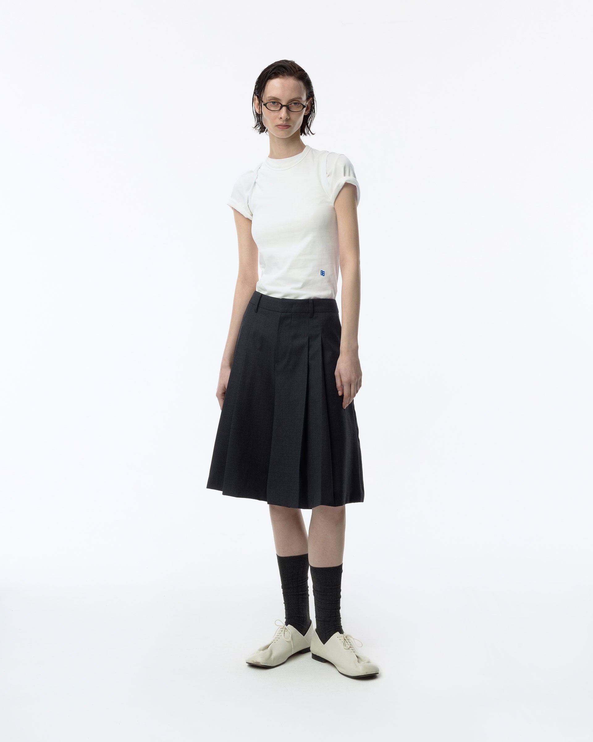 Ader Error - Sig; BK Tag shorts 02 (Gray) product image 1 | TRAB K-Fashion Australia