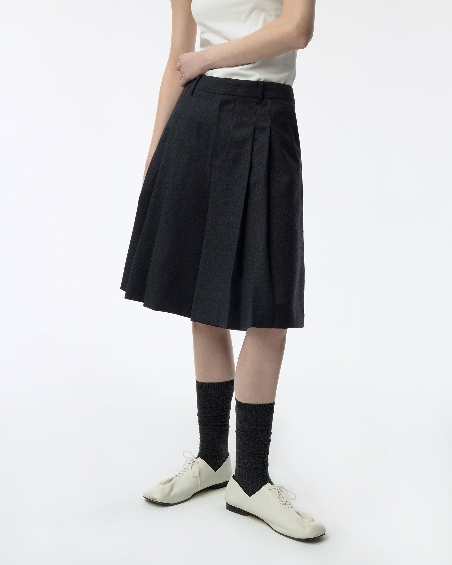Ader Error - Sig; BK Tag shorts 02 (Gray) product image 3 | TRAB K-Fashion Australia