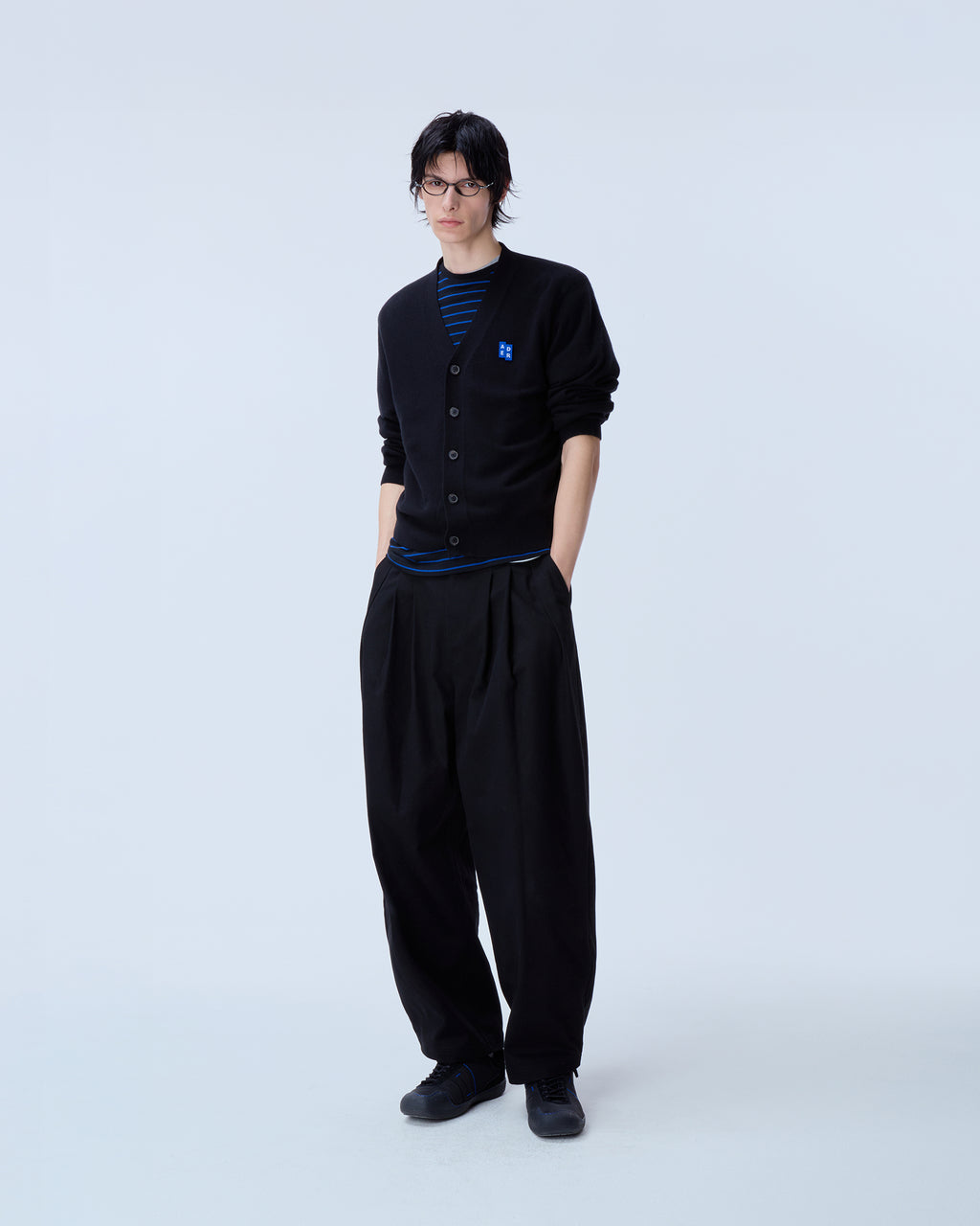 Ader Error - Sig; BL Tag cardigan 01 (Noir) product image 8 | TRAB K-Fashion Australia