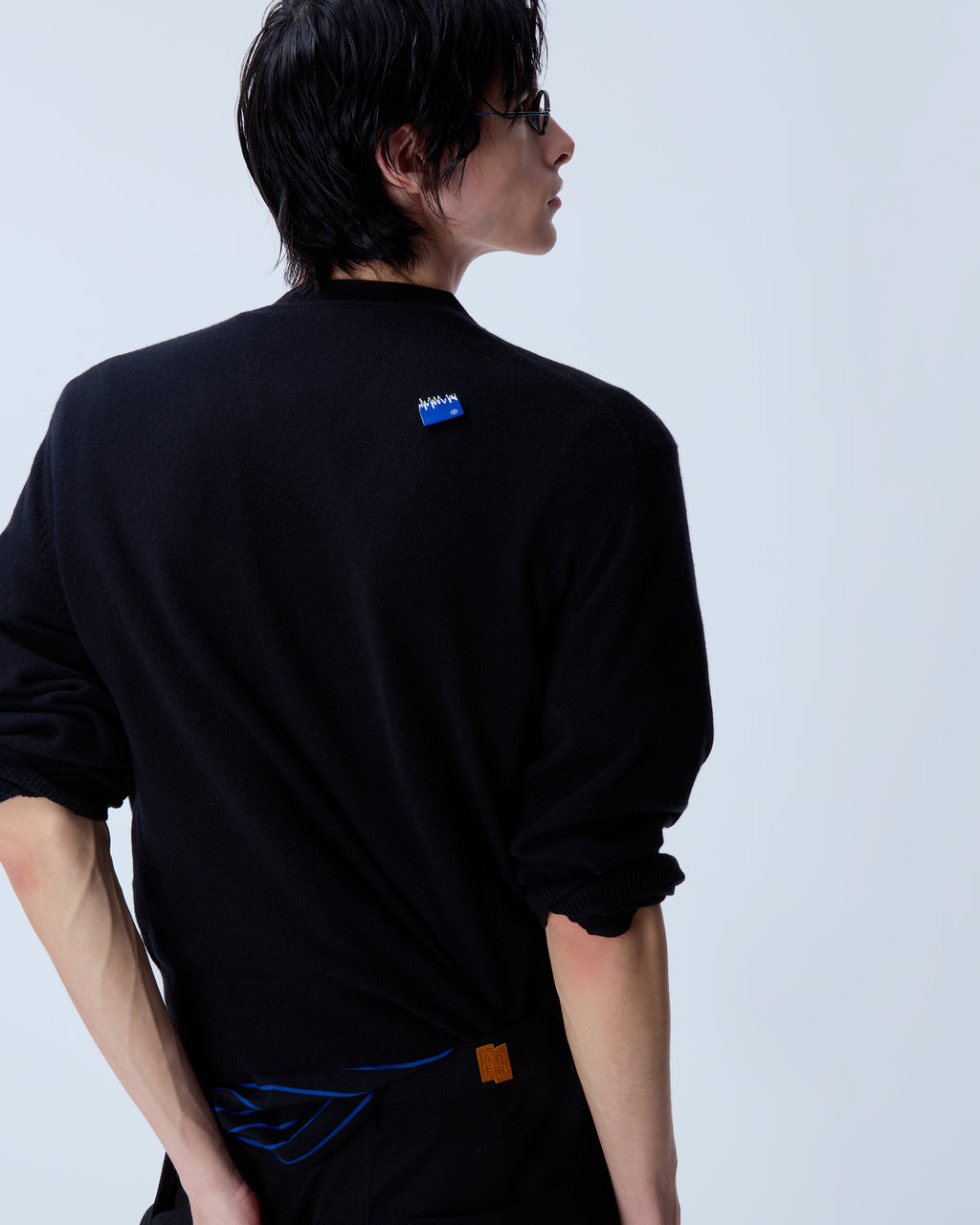 Ader Error - Sig; BL Tag cardigan 01 (Noir) product image 12 | TRAB K-Fashion Australia