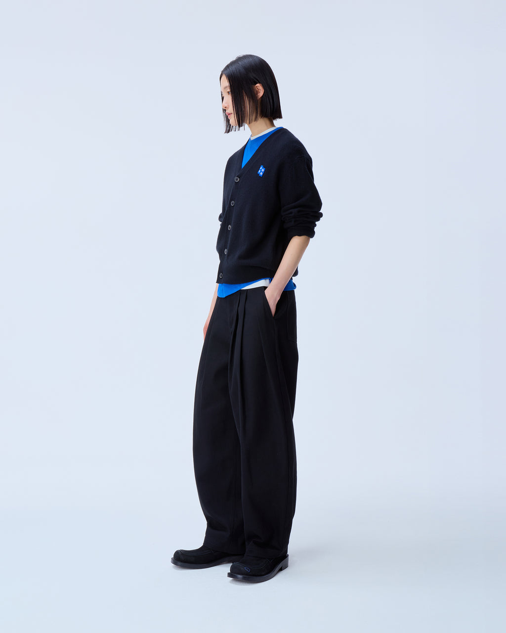Ader Error - Sig; BL Tag cardigan 01 (Noir) product image 2 | TRAB K-Fashion Australia
