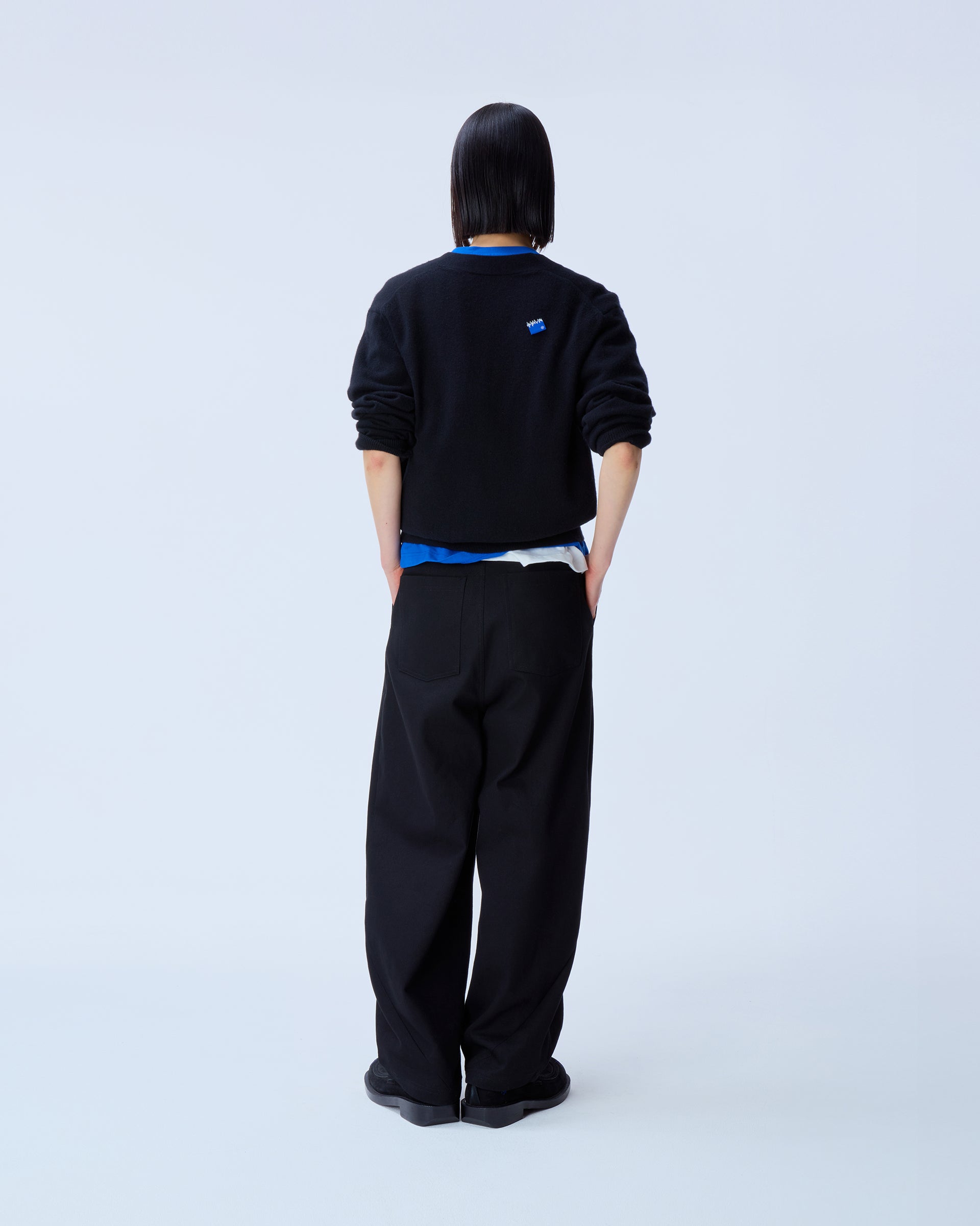 Ader Error - Sig; BL Tag cardigan 01 (Noir) product image 3 | TRAB K-Fashion Australia