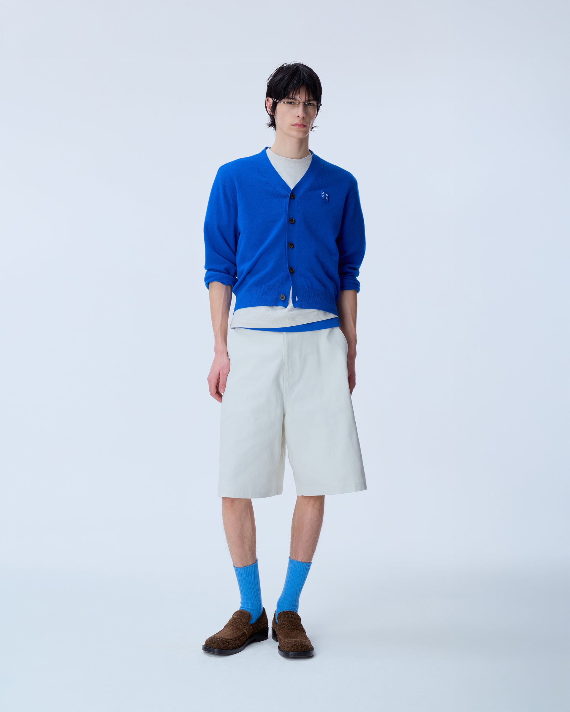 Ader Error - Sig; BL Tag cardigan 01 (Z-Blue) product image 10 | TRAB K-Fashion Australia