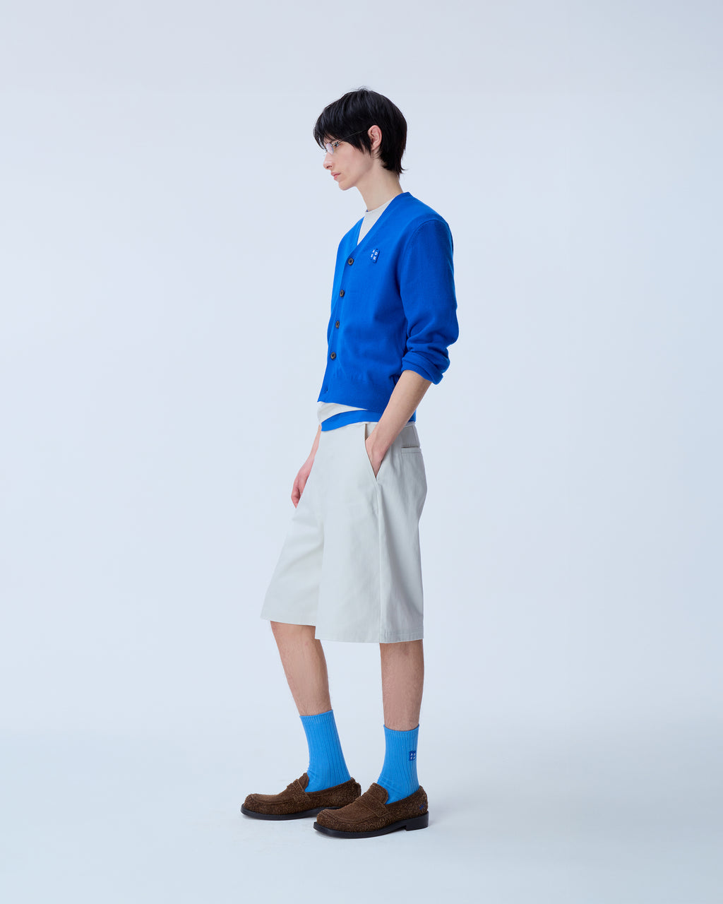 Ader Error - Sig; BL Tag cardigan 01 (Z-Blue) product image 11 | TRAB K-Fashion Australia