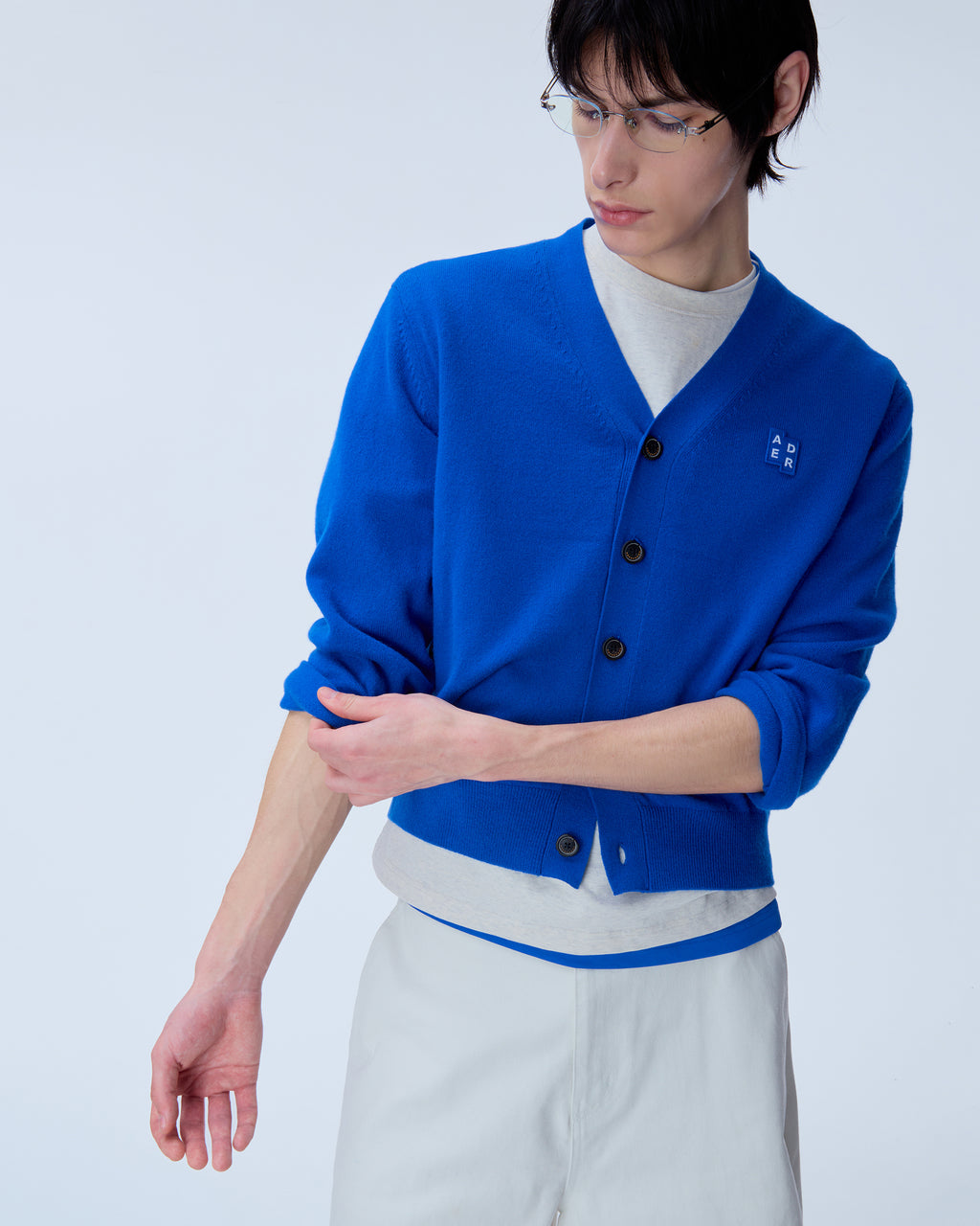 Ader Error - Sig; BL Tag cardigan 01 (Z-Blue) product image 13 | TRAB K-Fashion Australia