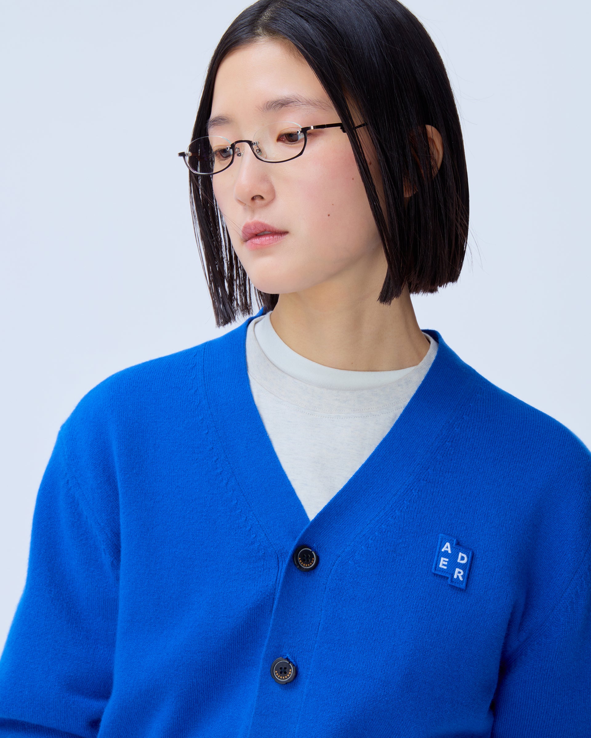 Ader Error - Sig; BL Tag cardigan 01 (Z-Blue) product image 5 | TRAB K-Fashion Australia