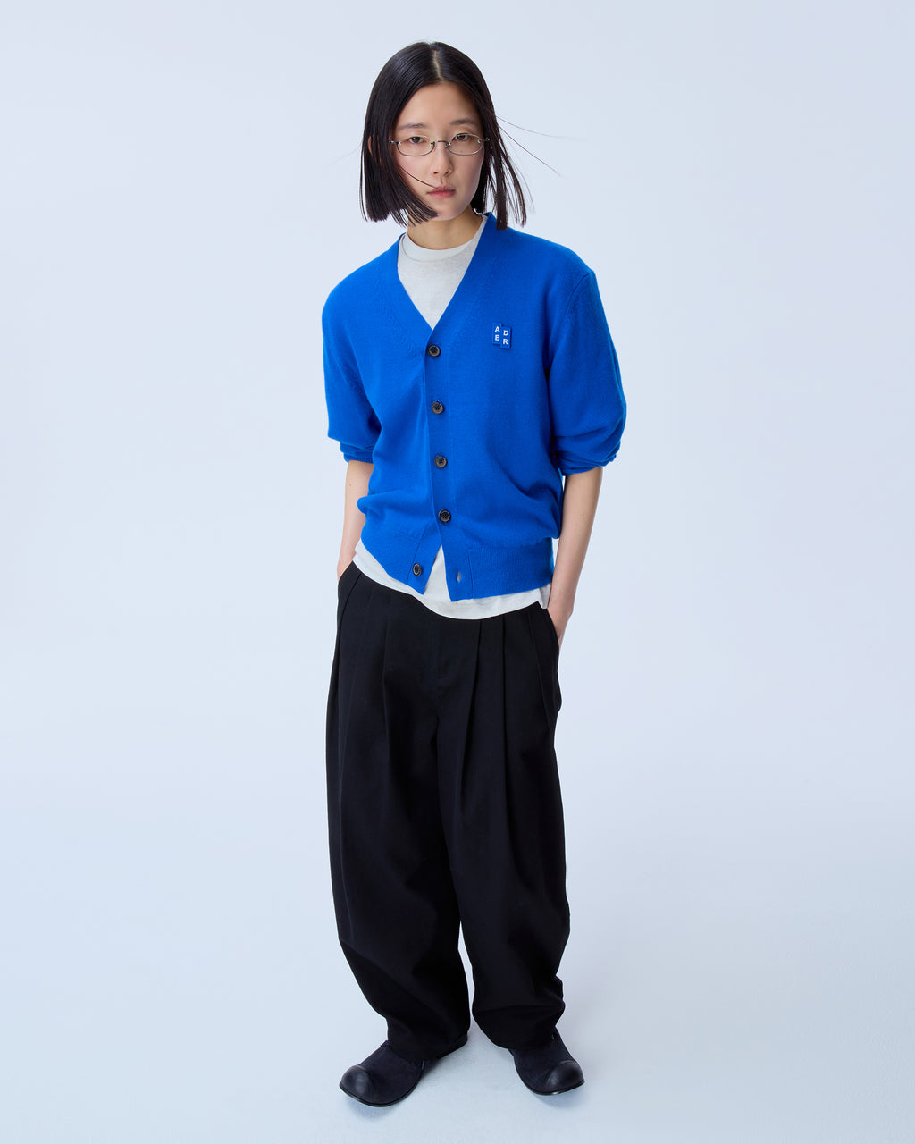 Ader Error - Sig; BL Tag cardigan 01 (Z-Blue) product image 7 | TRAB K-Fashion Australia