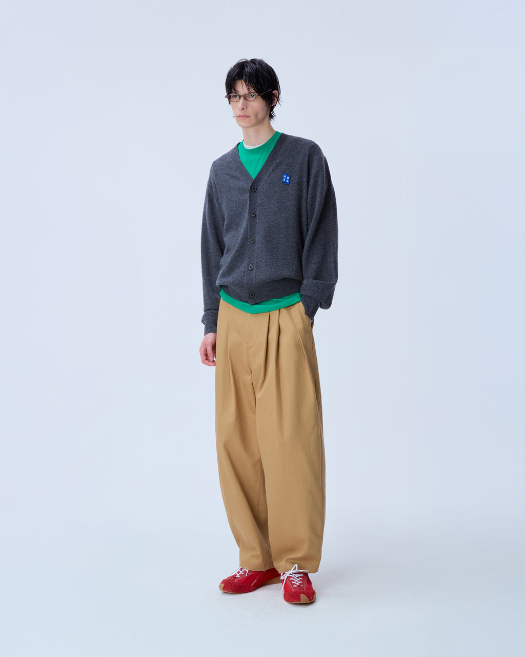 Ader Error - Sig; BL Tag cardigan 01 (Charcoal) product image 9 | TRAB K-Fashion Australia