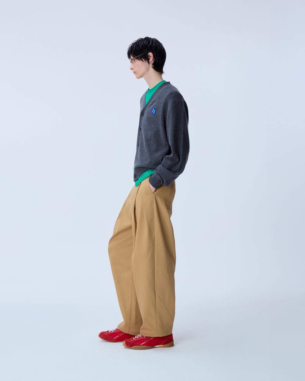 Ader Error - Sig; BL Tag cardigan 01 (Charcoal) product image 10 | TRAB K-Fashion Australia