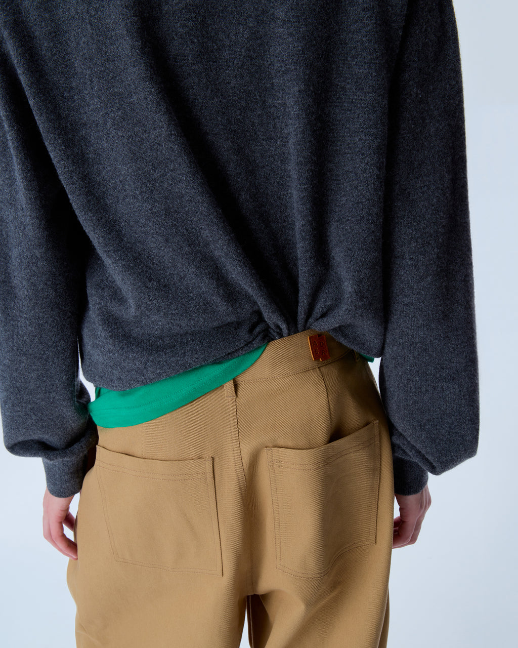 Ader Error - Sig; BL Tag cardigan 01 (Charcoal) product image 14 | TRAB K-Fashion Australia