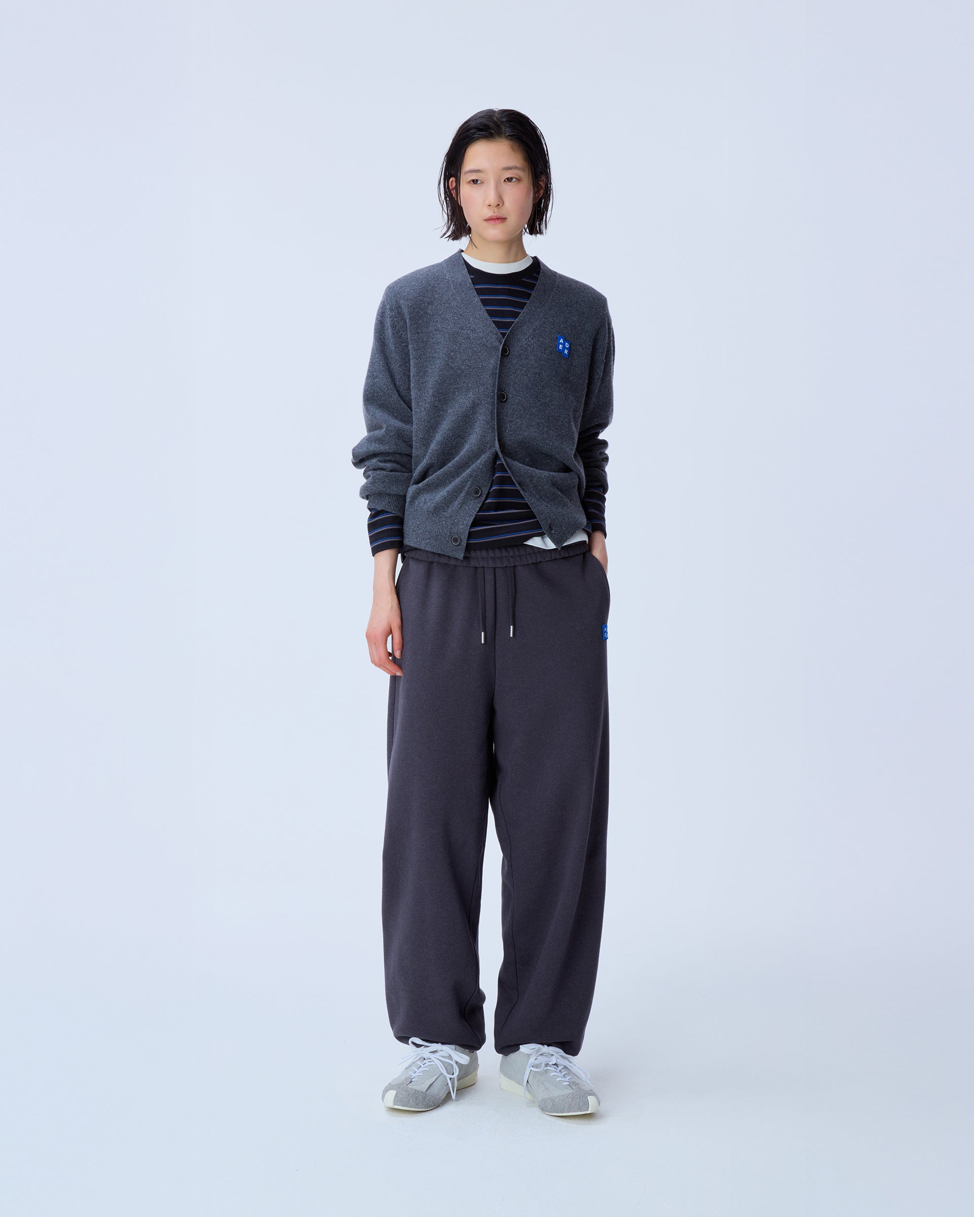 Ader Error - Sig; BL Tag cardigan 01 (Charcoal) product image 1 | TRAB K-Fashion Australia